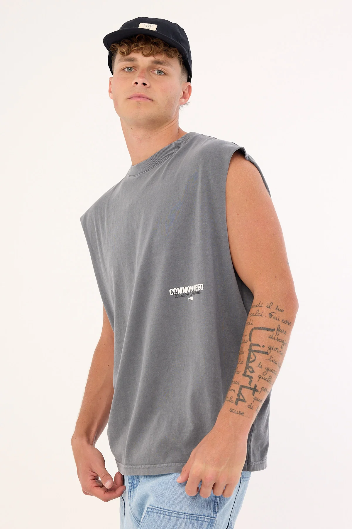 Common Need Toned Muscle Tank Acid Grey - Image 6