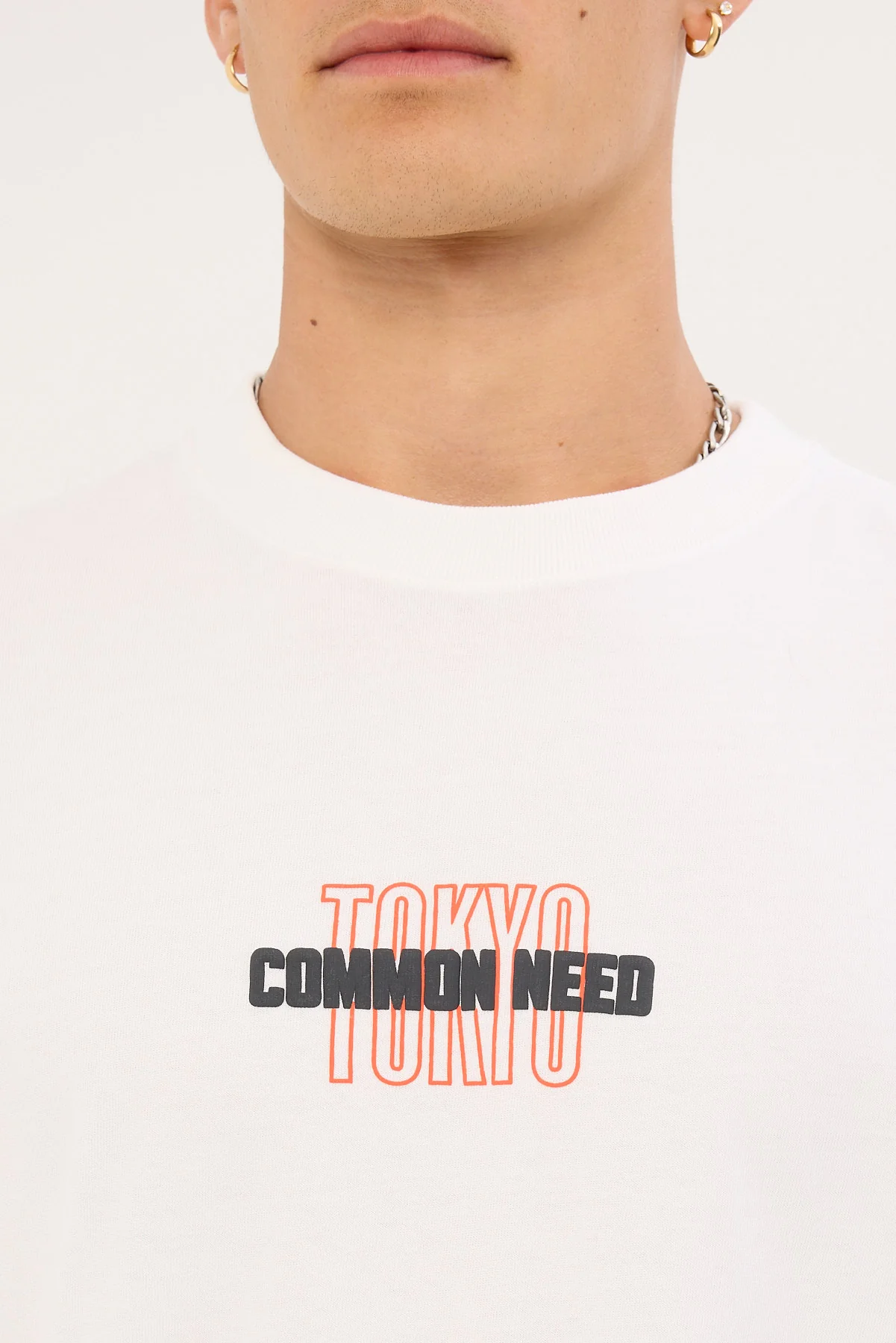 Common Need Toshi Heavyweight Boxy Tee White - Image 4