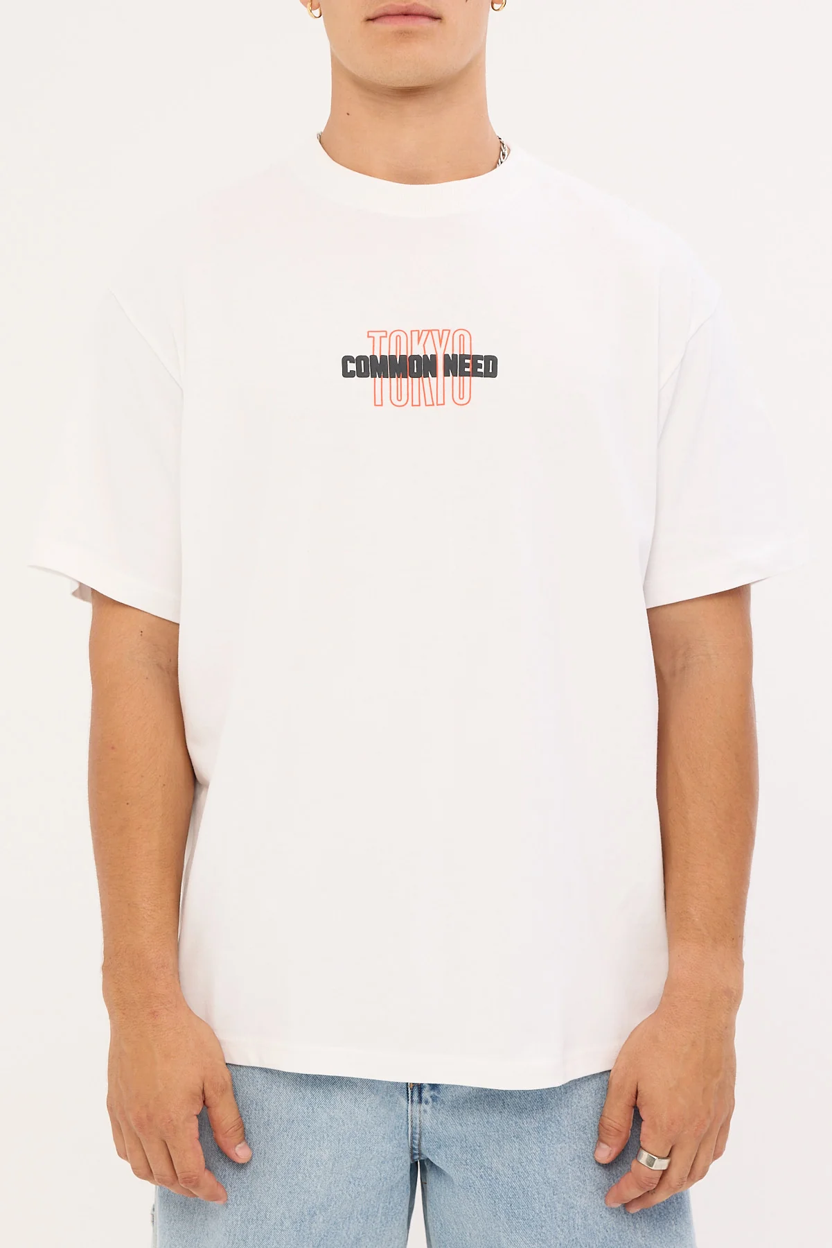 Common Need Toshi Heavyweight Boxy Tee White - Image 7