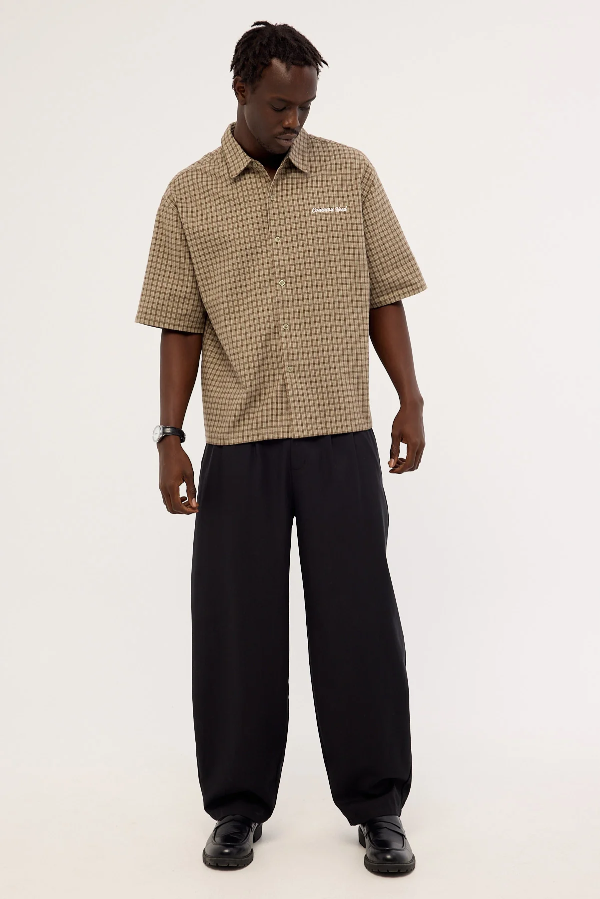 Common Need Valor Standard Boxy Cropped Shirt Sage - Image 2
