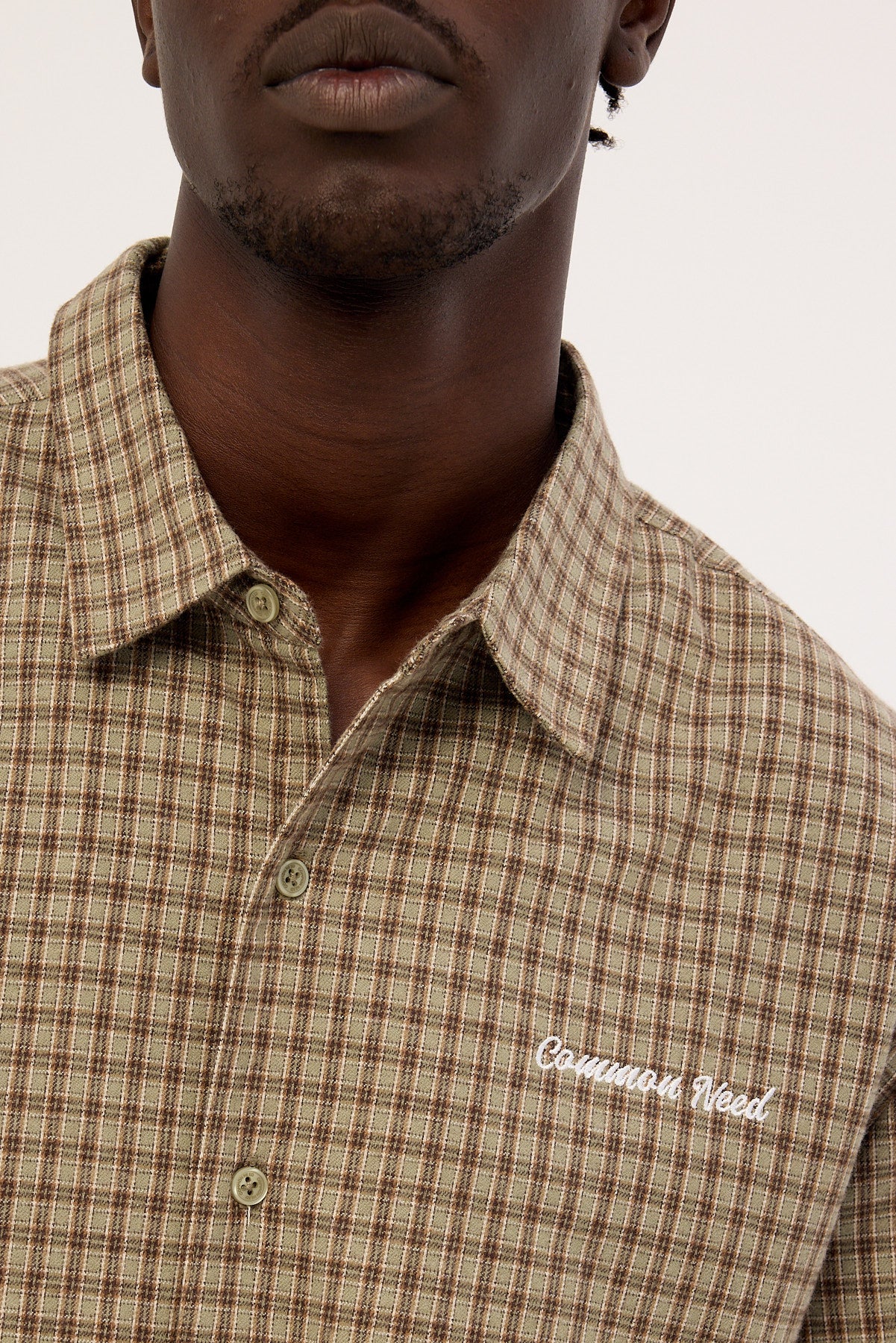 Common Need Valor Standard Boxy Cropped Shirt Sage - Image 5