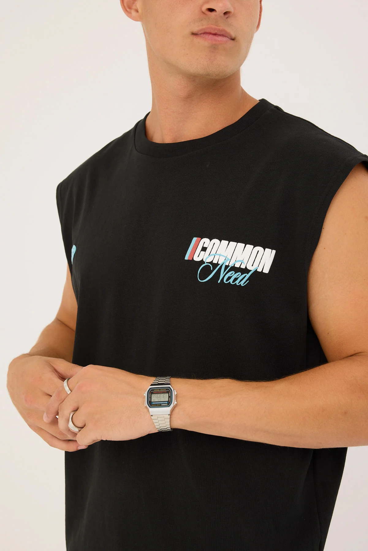 Common Need Vector Muscle Tank Black - Image 4