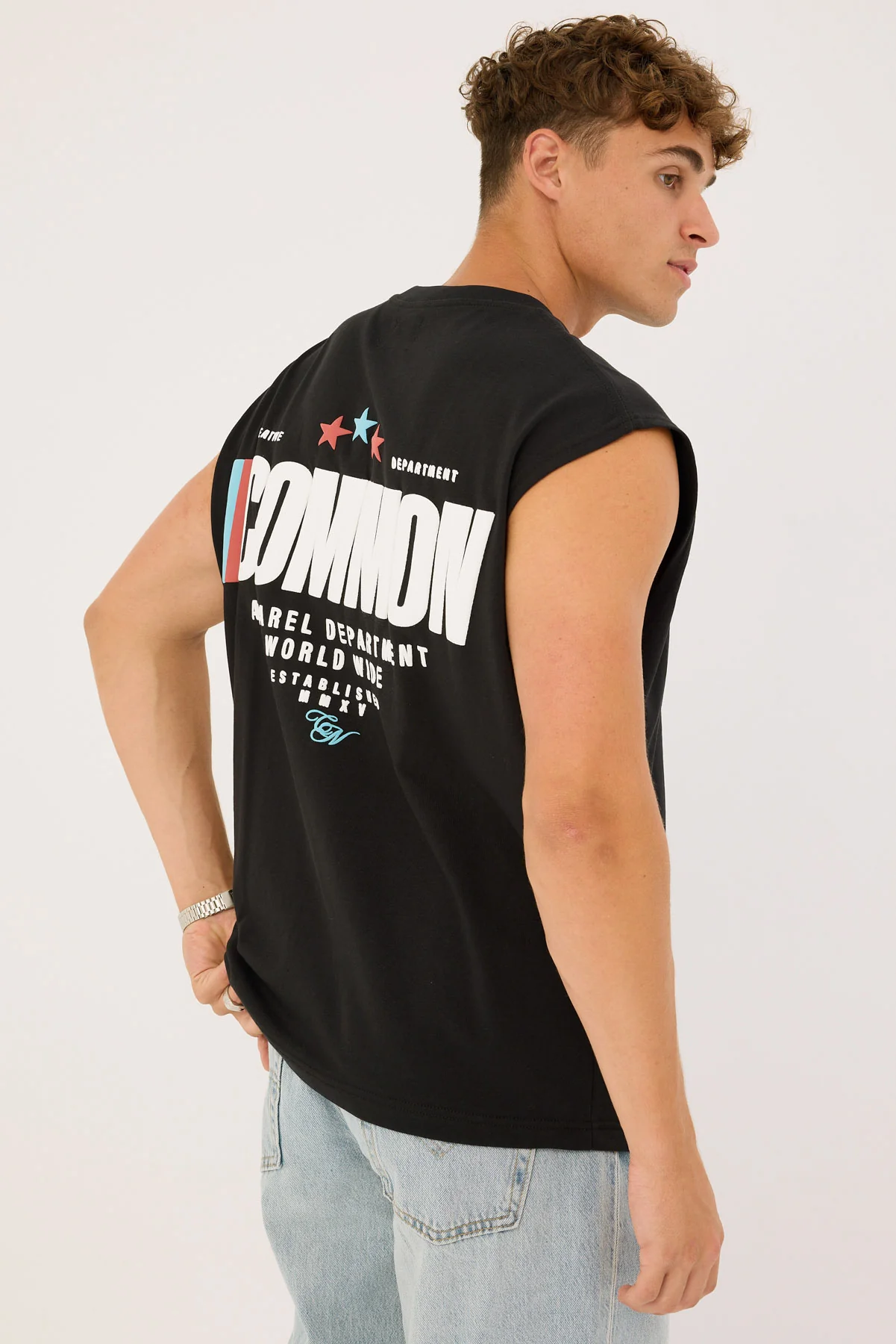 Common Need Vector Muscle Tank Black - Image 5