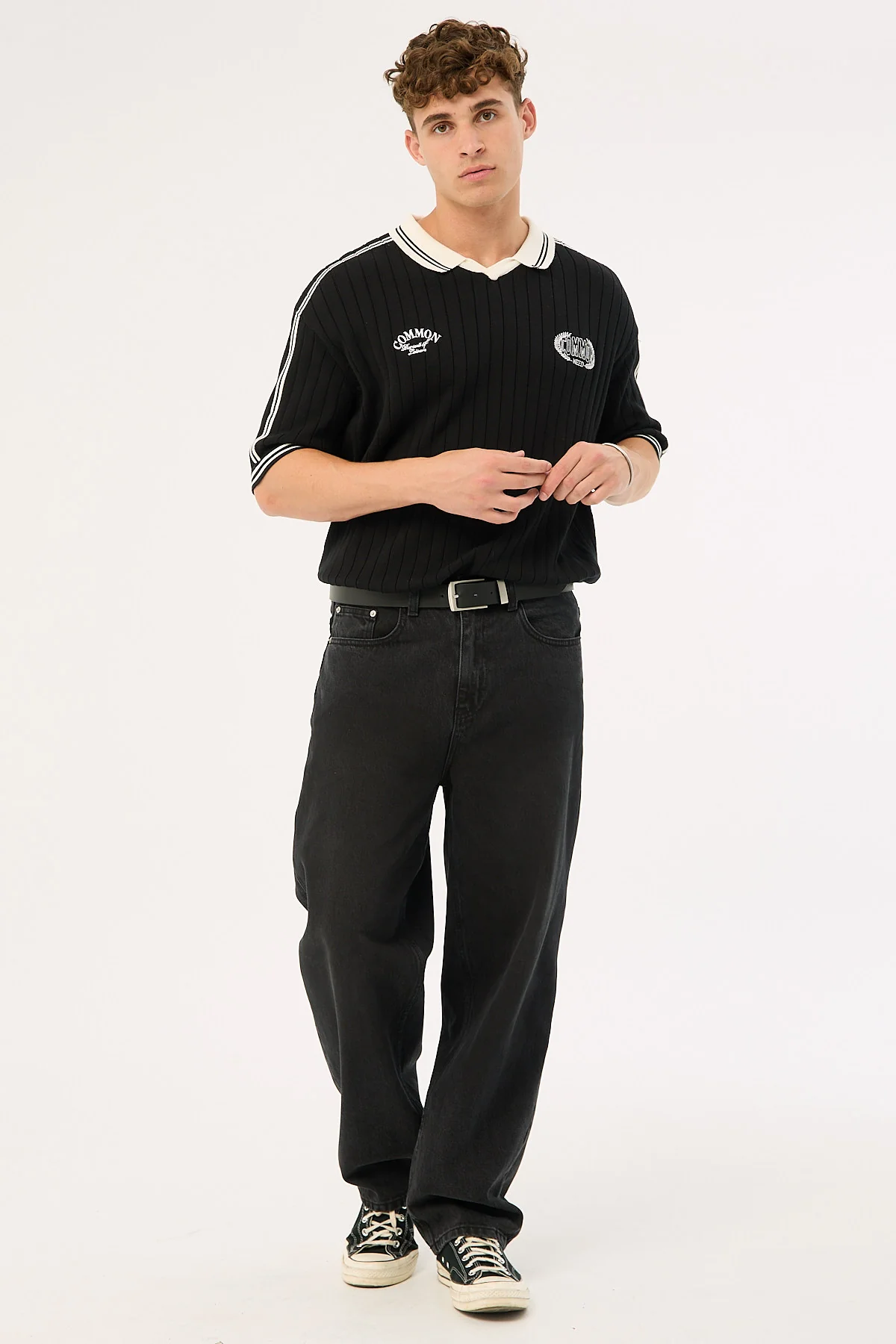 Common Need Veloce Knit Soccer Jersey Black - Image 2