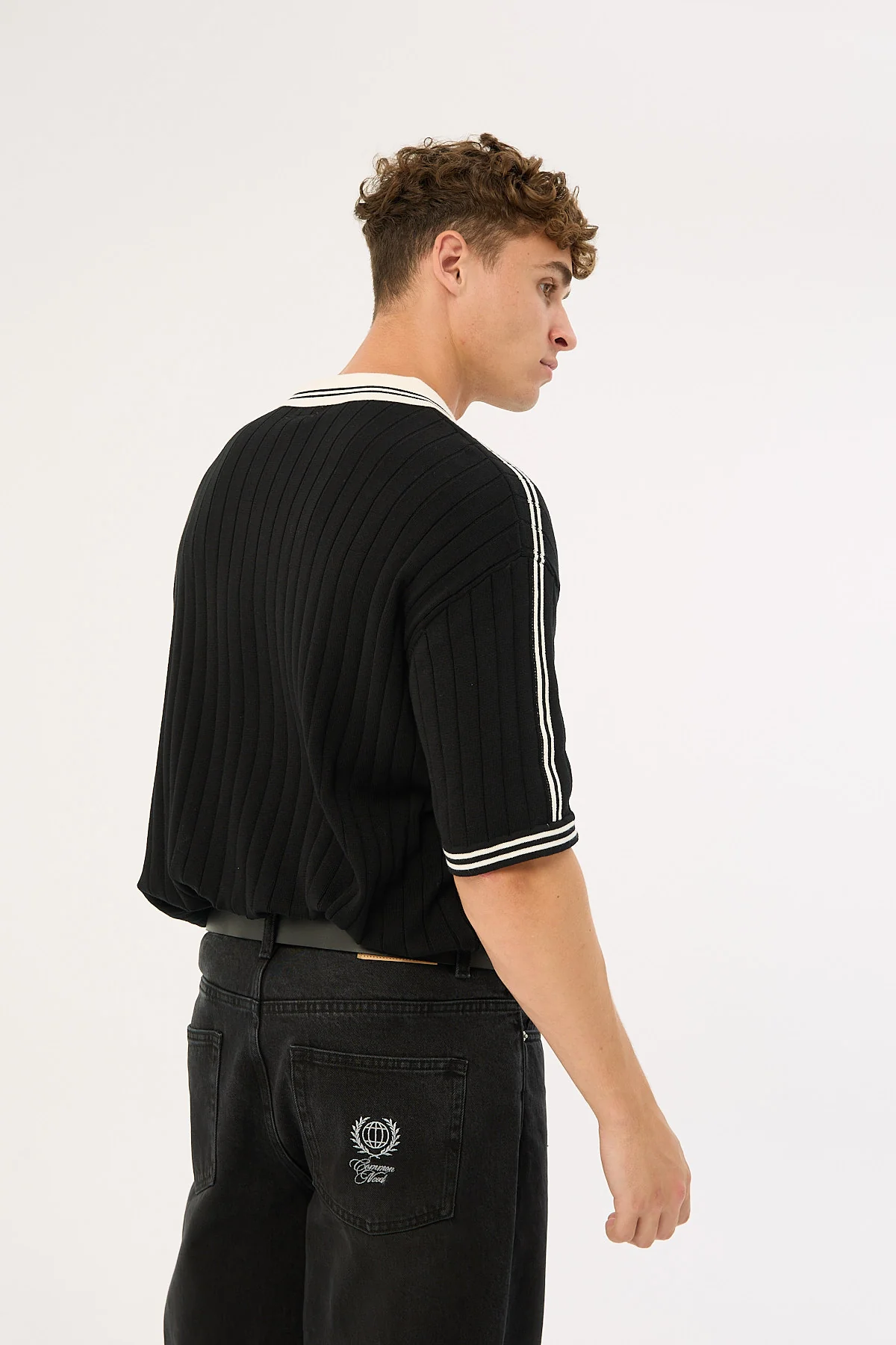 Common Need Veloce Knit Soccer Jersey Black - Image 5