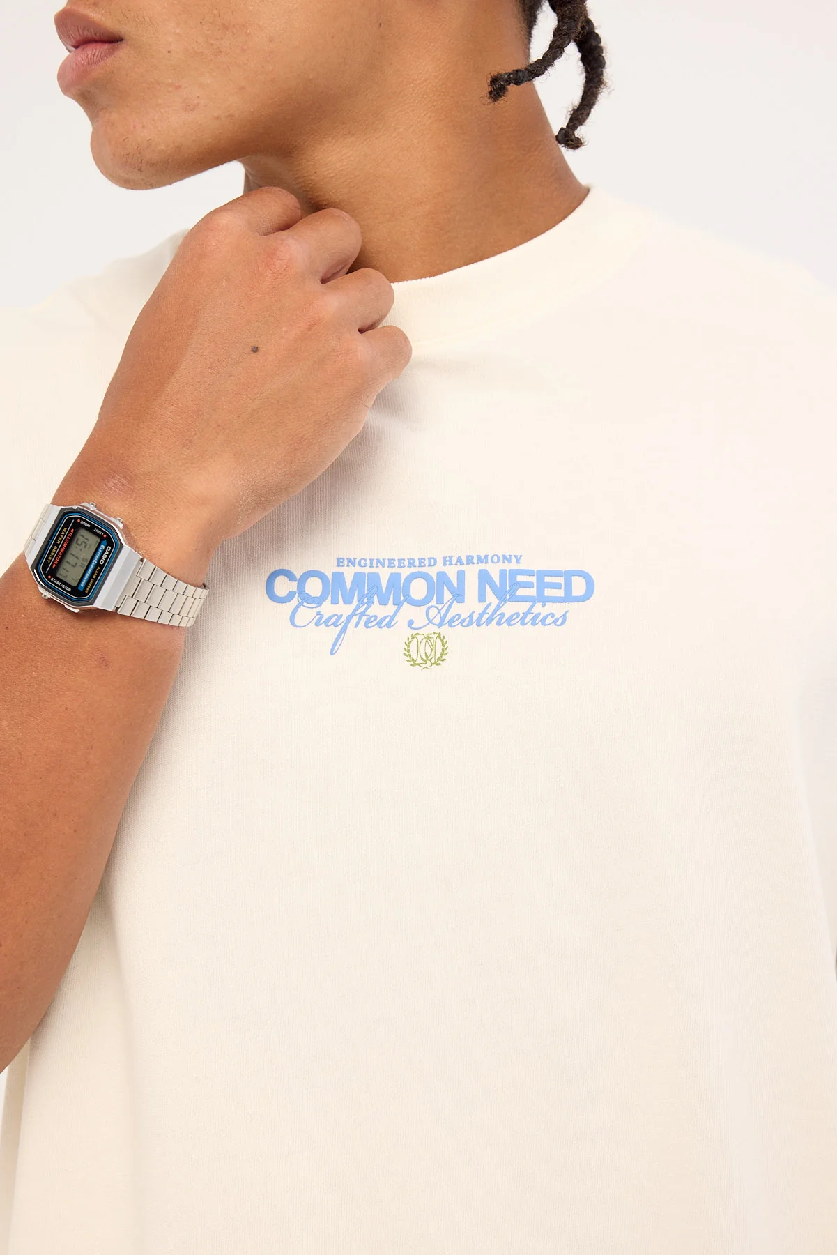 Common Need Vine Heavyweight Easy Tee Off White - Image 4