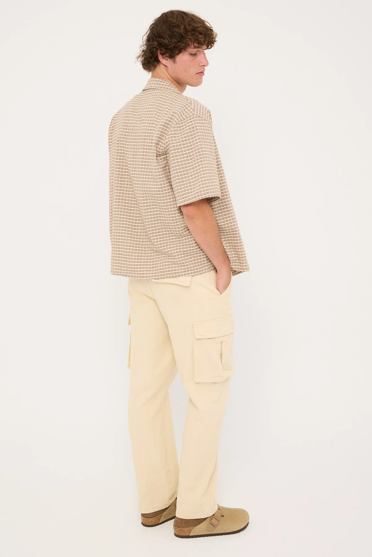 Common Need Vinyl Cargo Pant Off White - Image 6