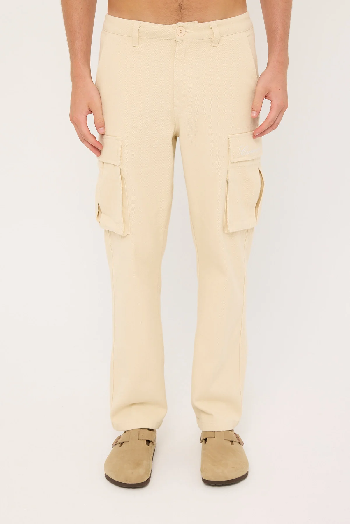 Common Need Vinyl Cargo Pant Off White - Image 8