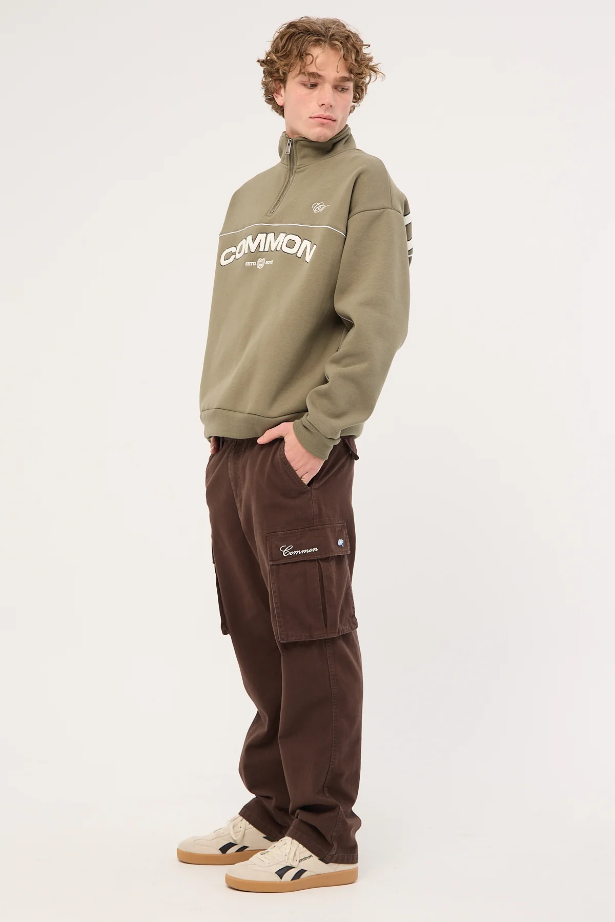 Common Need Vinyl Cargo Pant Washed Brown - Image 3