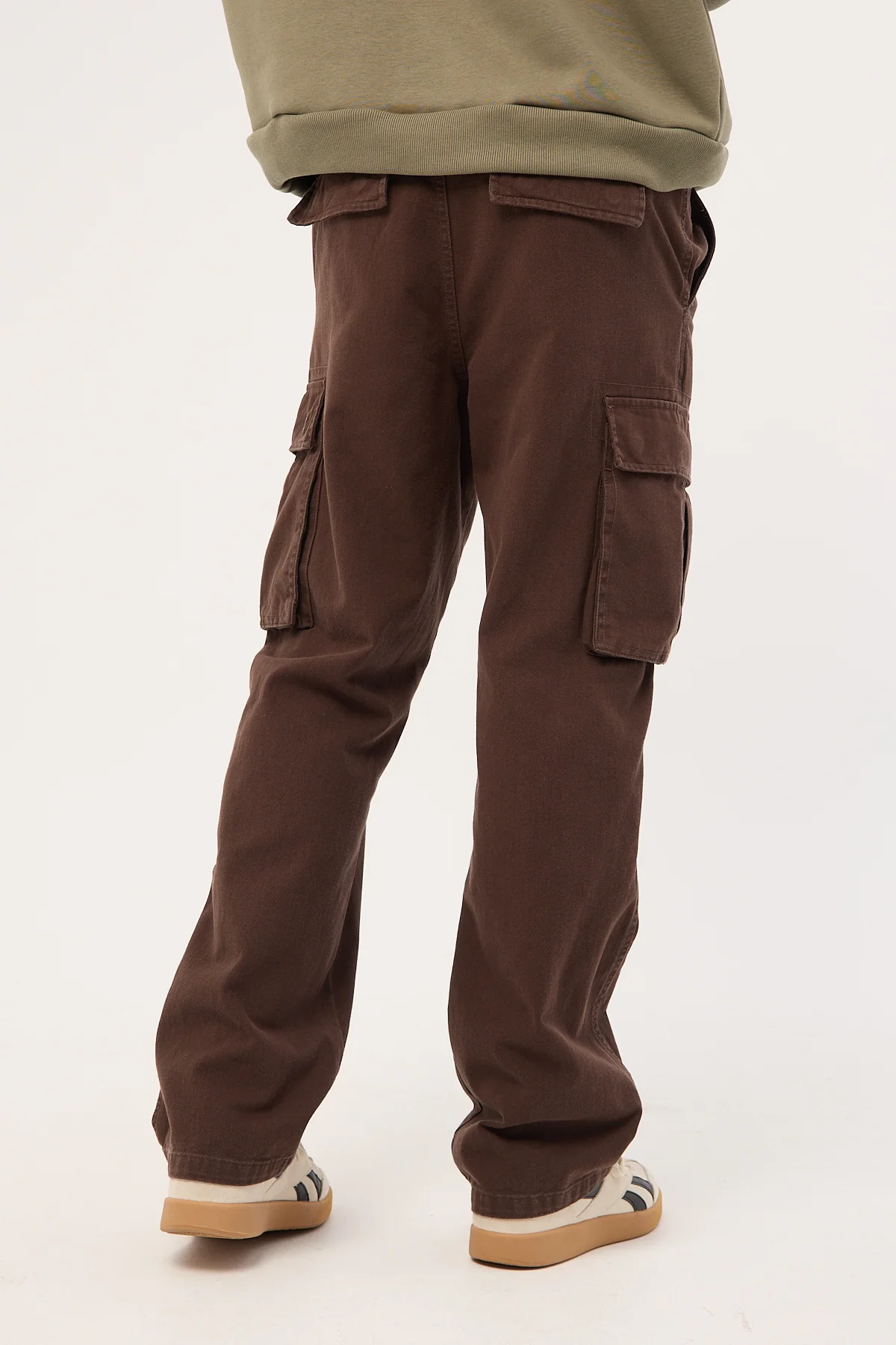 Common Need Vinyl Cargo Pant Washed Brown - Image 6