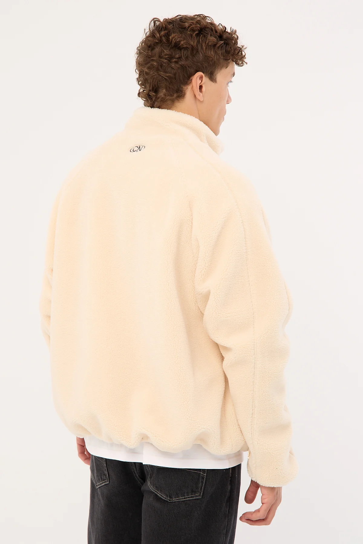 Common Need Voyager Zip Thru Sherpa Jacket ECRU - Image 6