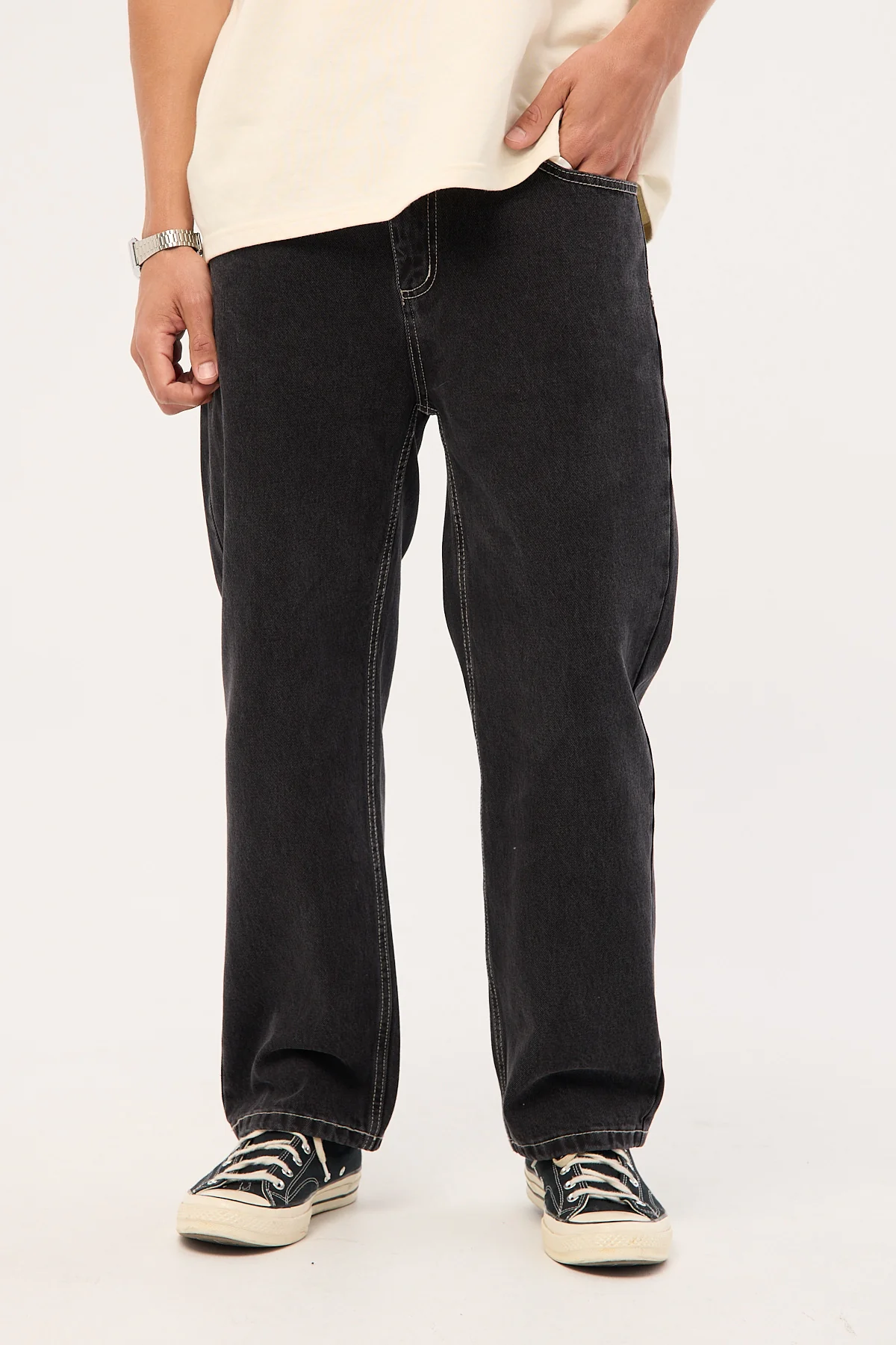 Common Need Whitman Straight Jean Storm Black - Image 2