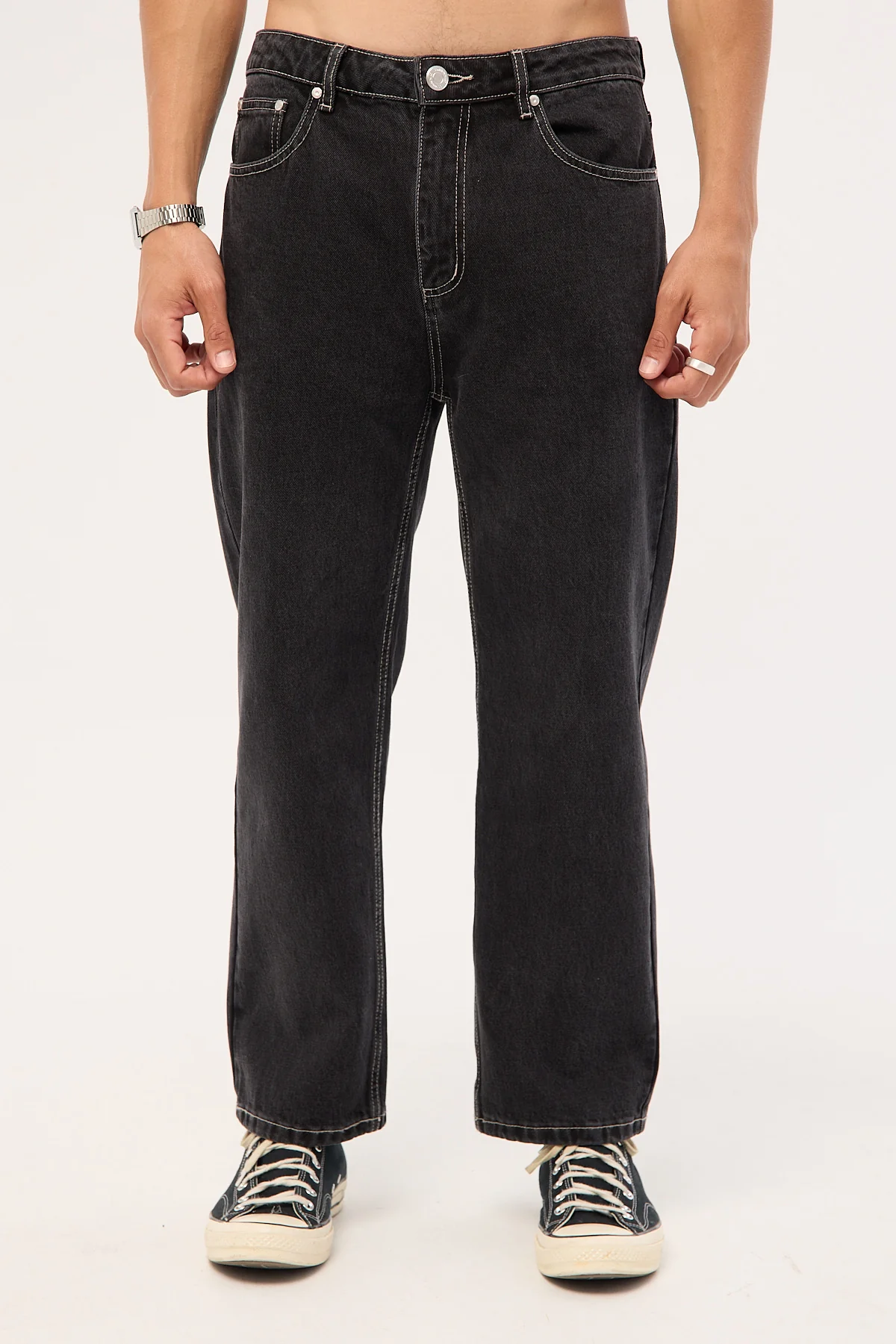 Common Need Whitman Straight Jean Storm Black - Image 9