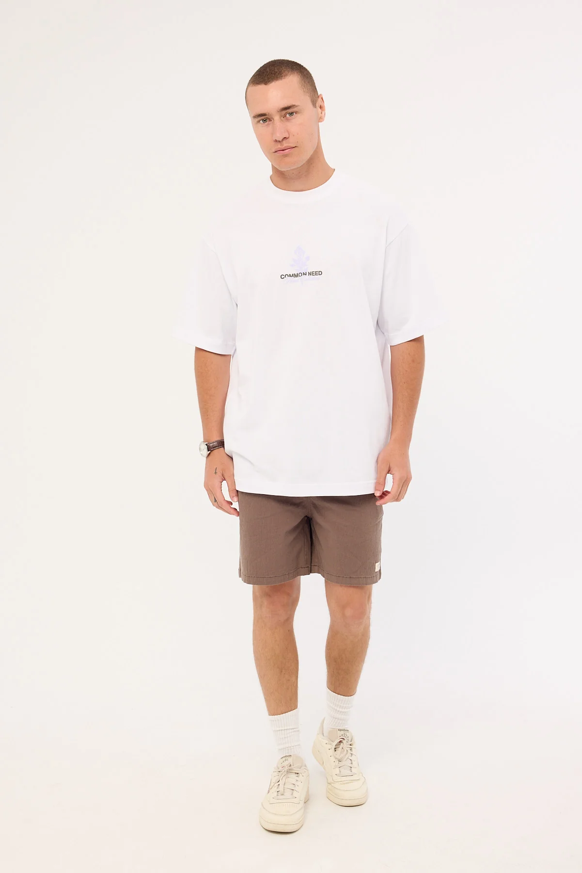 Common Need Wildflower Heavyweight Boxy Tee White - Image 3