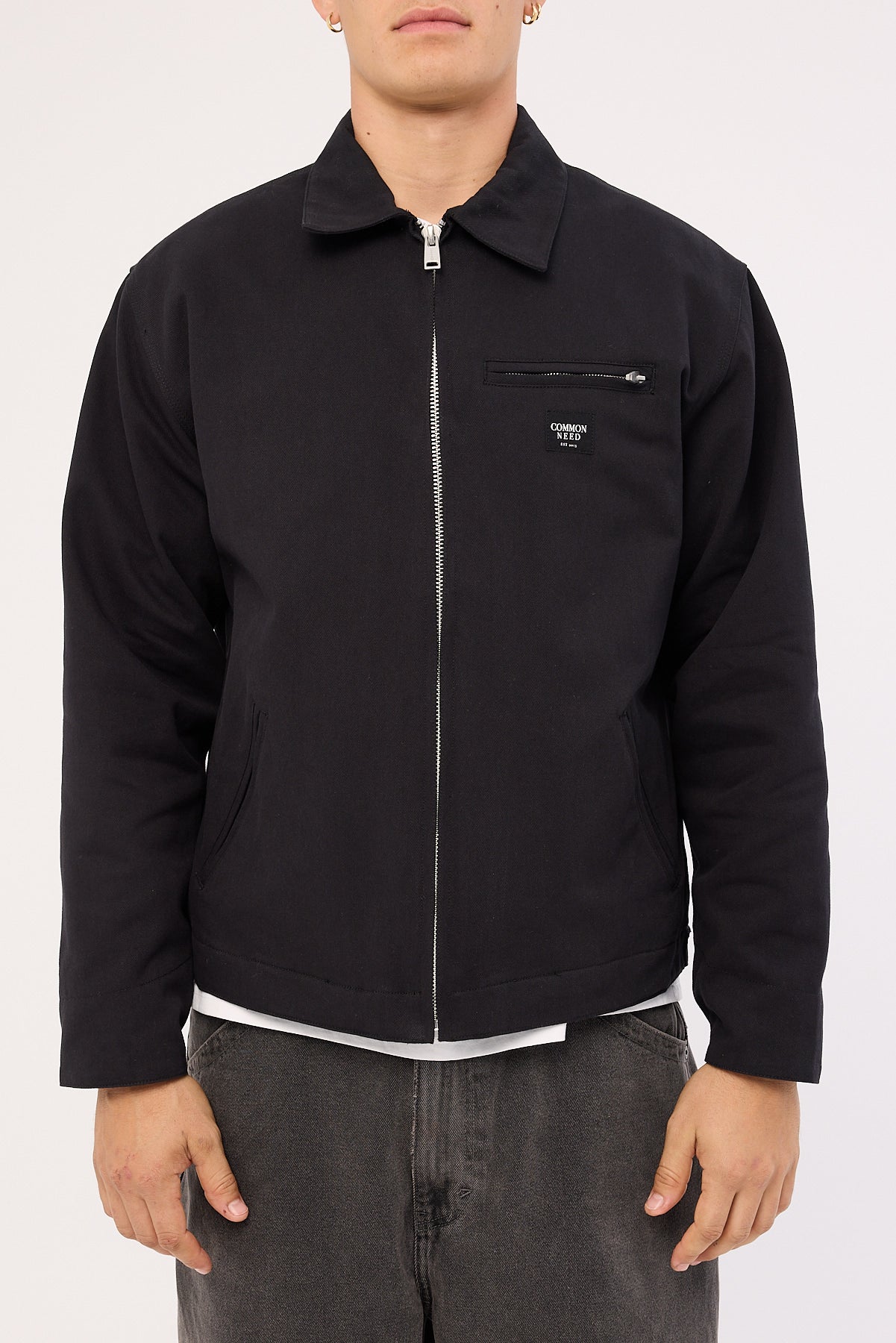 Common Need Windsor Harrington Jacket Black - Image 9