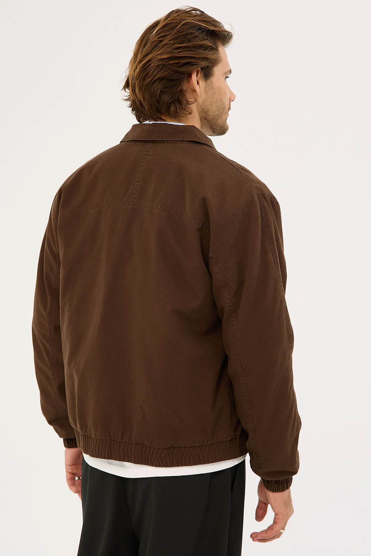 Common Need Winston Bomber Jacket Washed Brown - Image 7