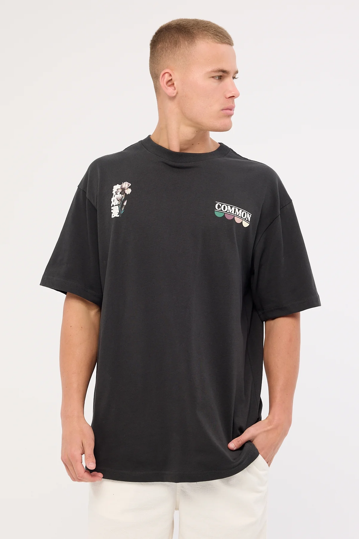 Common Need Yuri Heavyweight Boxy Tee Onyx - Image 4