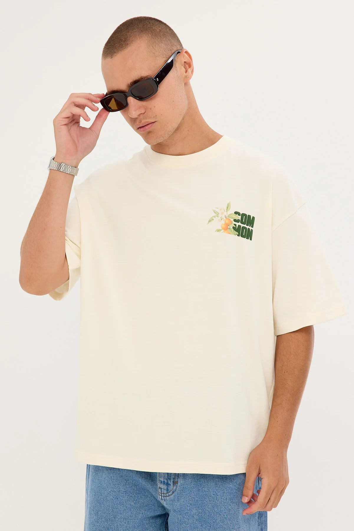 Common Need Zest Heavyweight Easy Tee Off White - Image 3