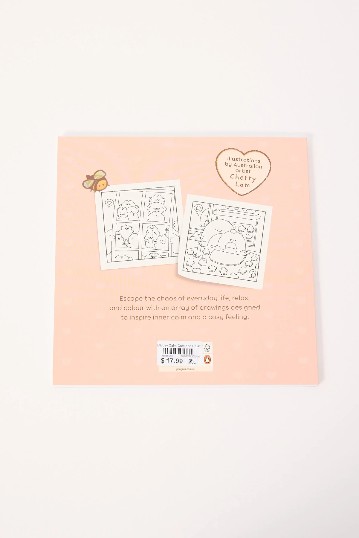 Cosy Calm Cute and Relaxing Colouring Book Multi - Image 2
