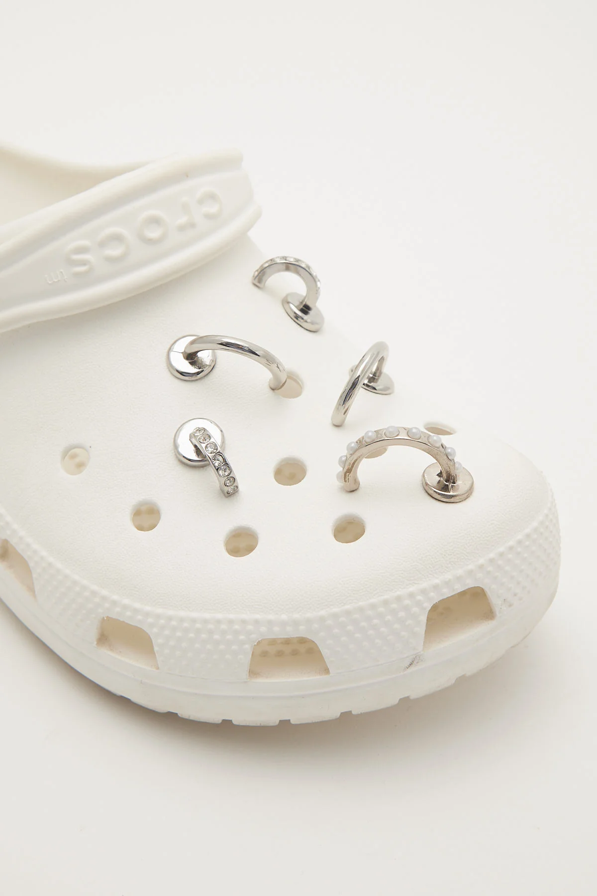 Crocs Silver Ring 5 Pack Jibbitz Silver - Image 2