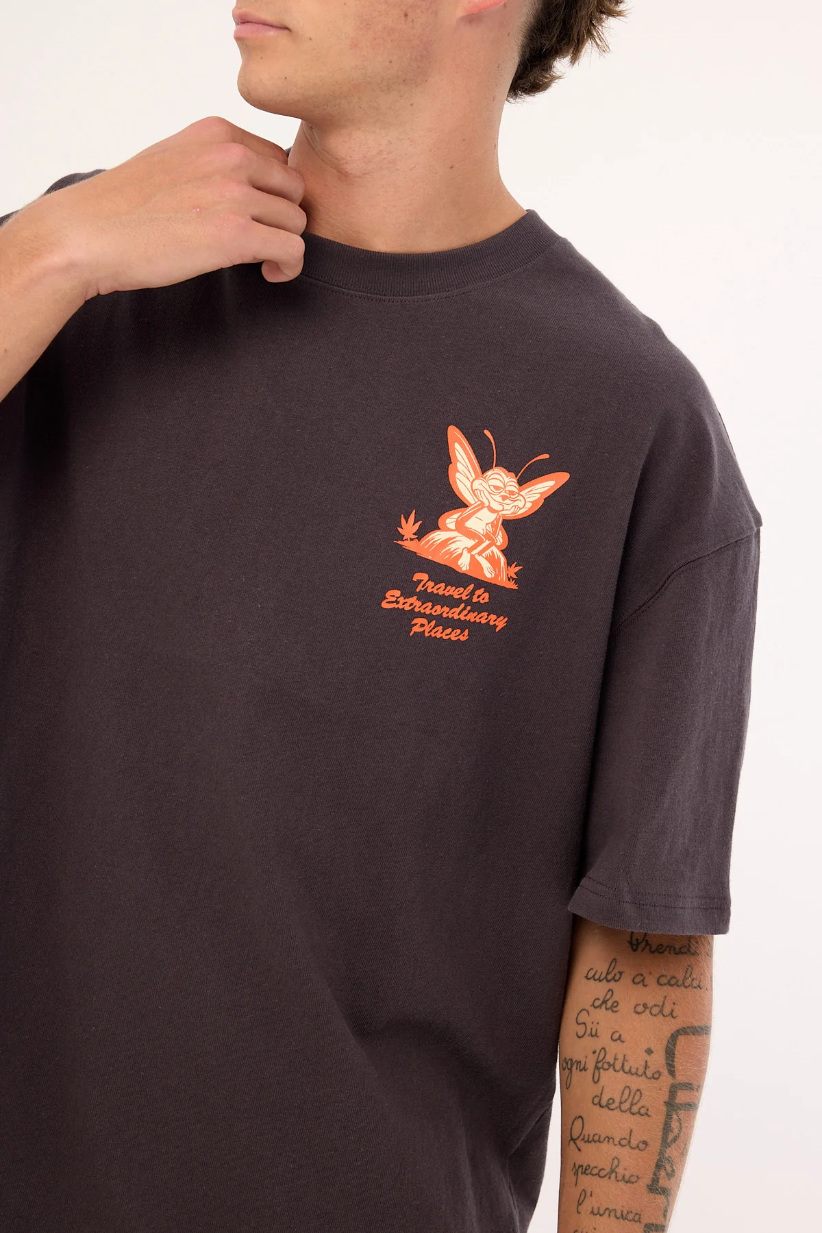 Deus Ex Machina 24 HR Tee Anthracite - Image 4