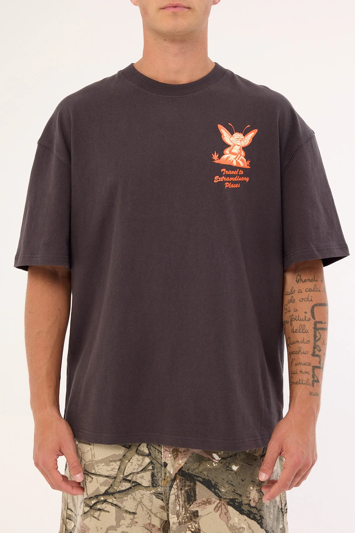 Deus Ex Machina 24 HR Tee Anthracite - Image 7
