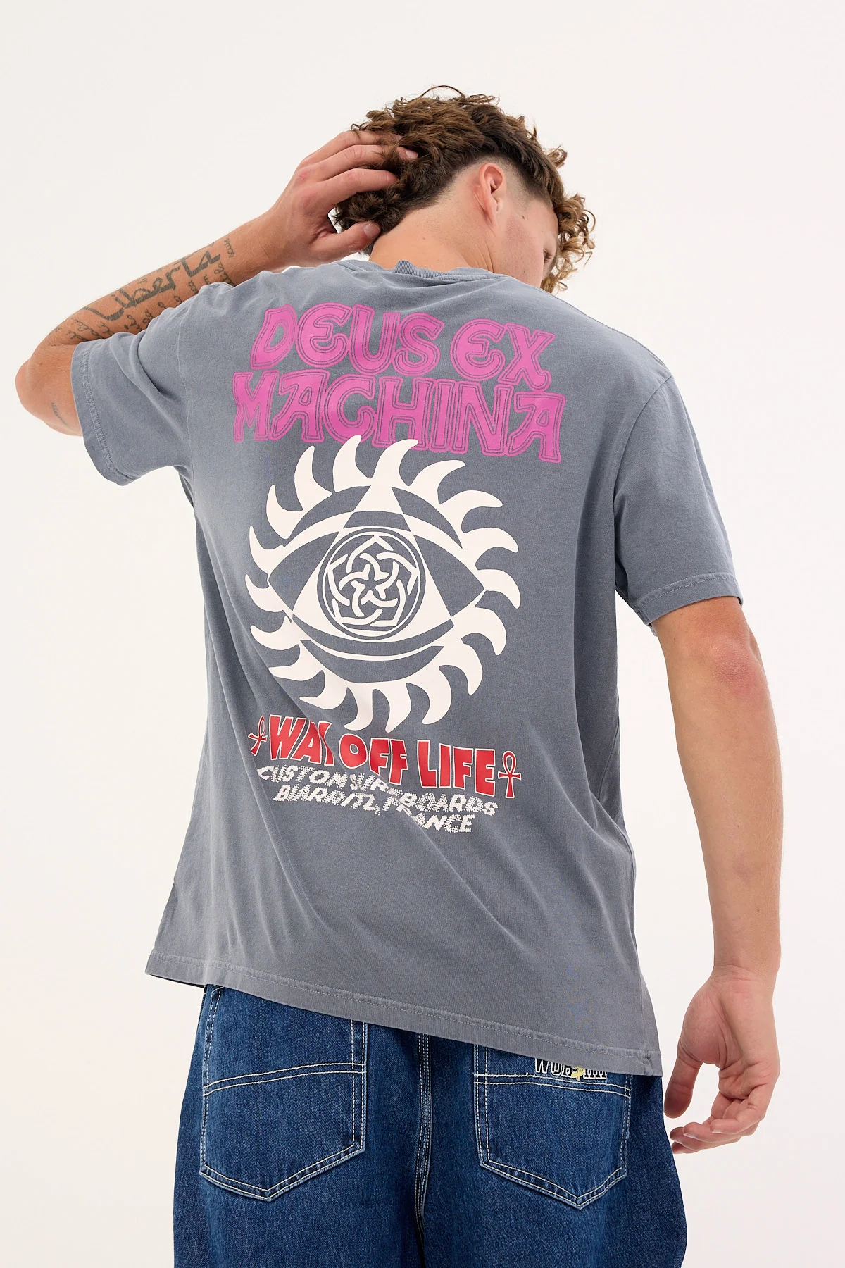 Deus Ex Machina Crank Tee Anthracite