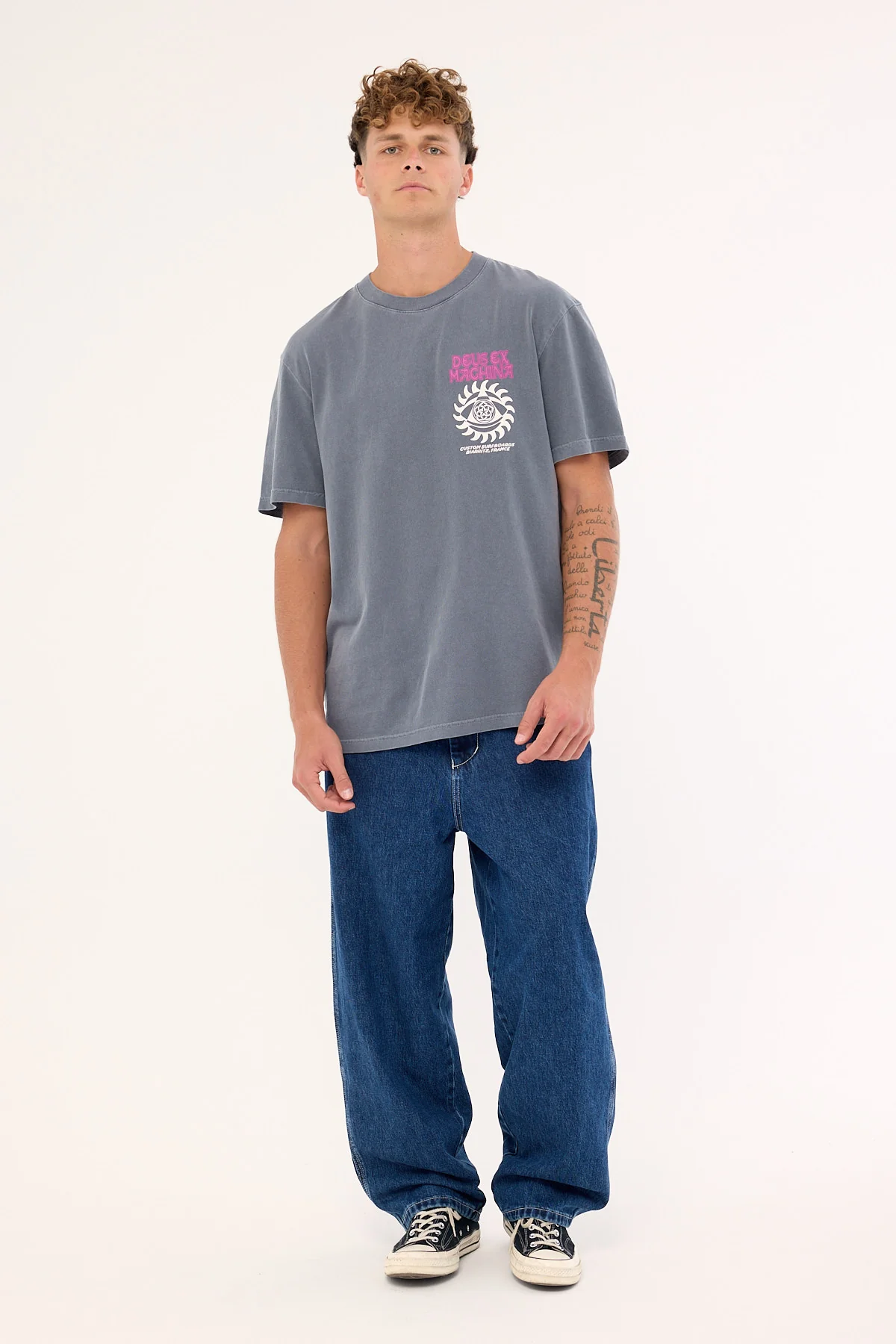 Deus Ex Machina Crank Tee Anthracite - Image 2