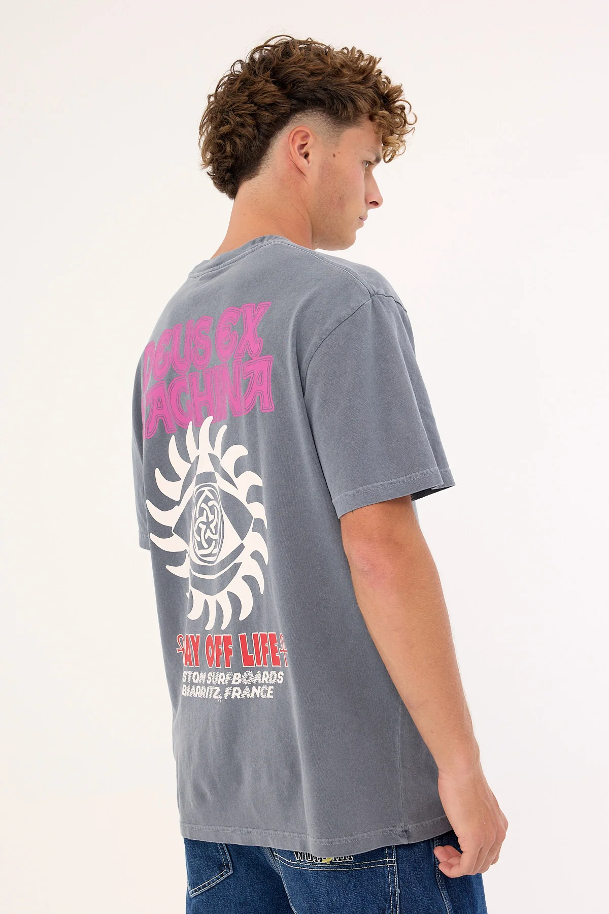 Deus Ex Machina Crank Tee Anthracite - Image 7