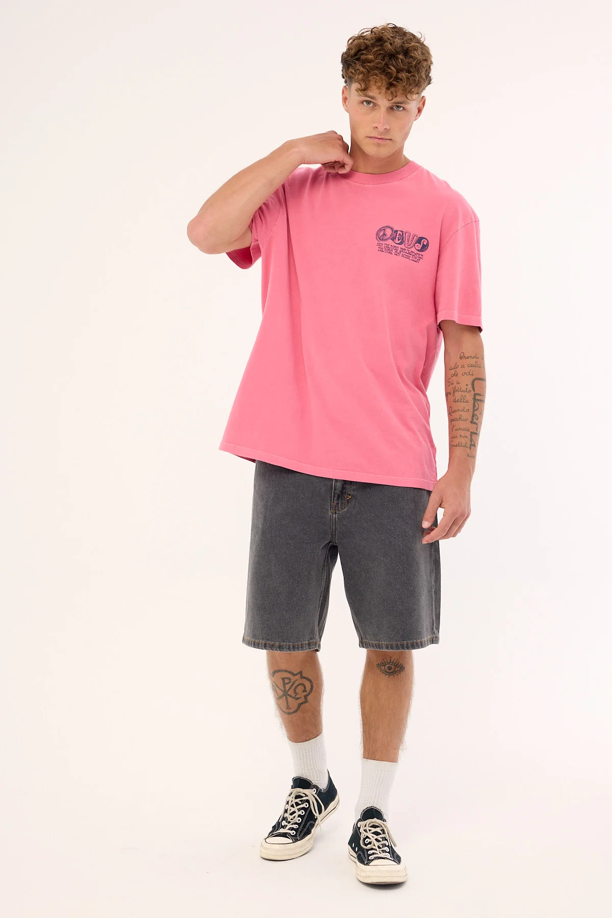 Deus Ex Machina Labyrinth Tee Raspberry - Image 2