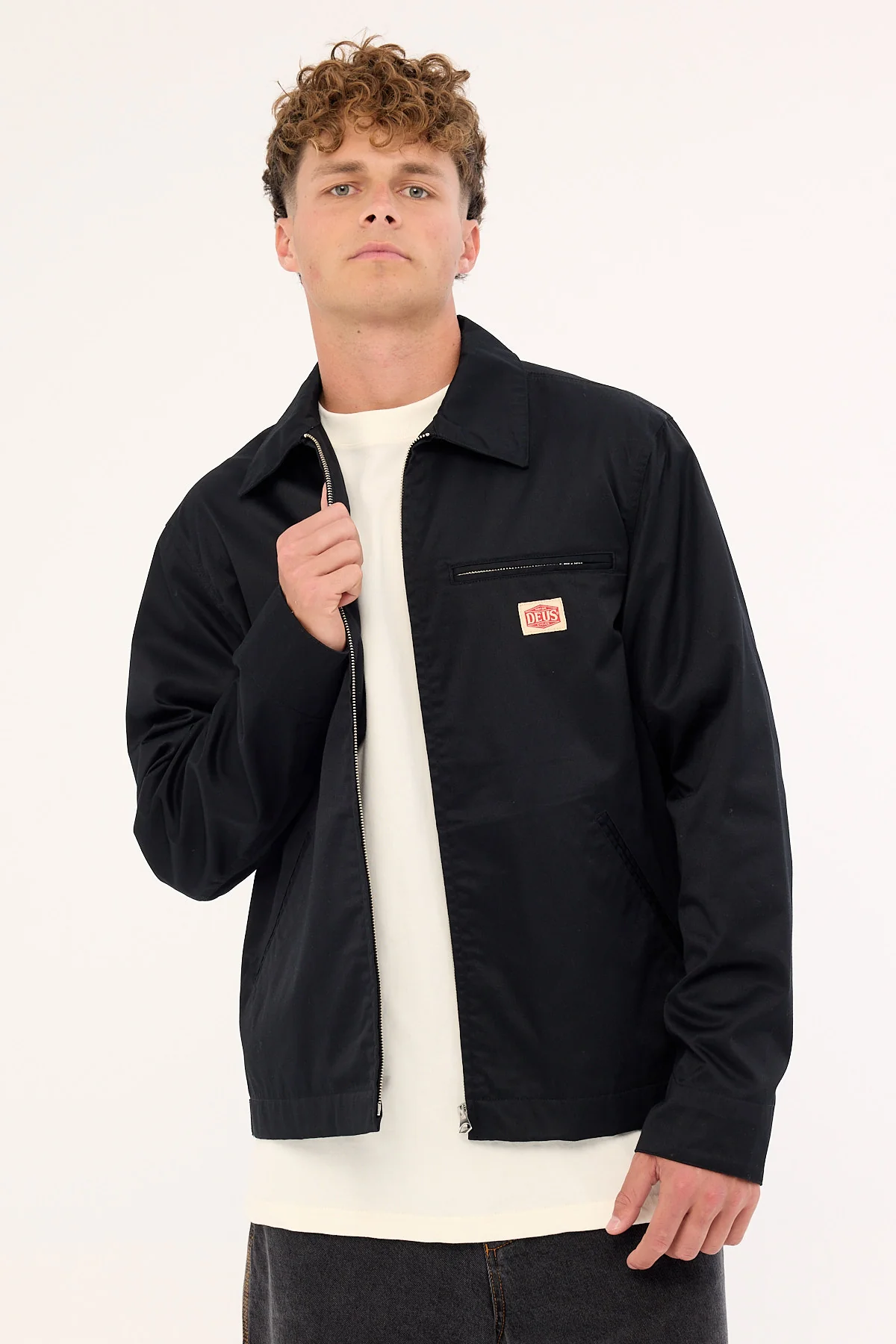 Deus Ex Machina Service Work Jacket Black - Image 2