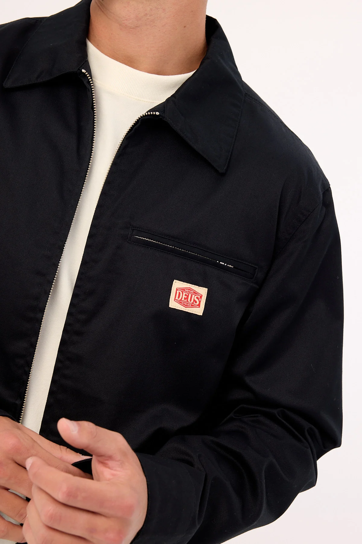 Deus Ex Machina Service Work Jacket Black - Image 4