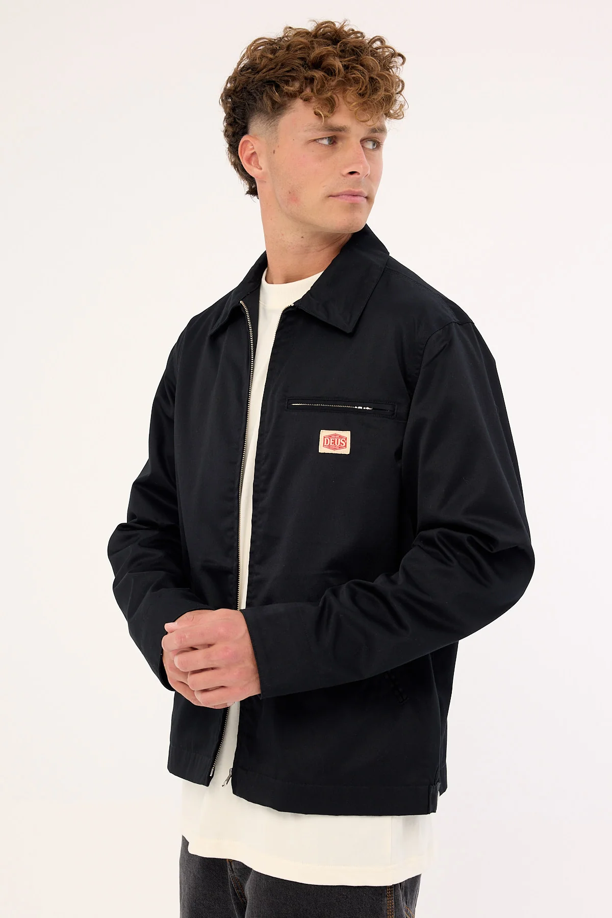 Deus Ex Machina Service Work Jacket Black - Image 5
