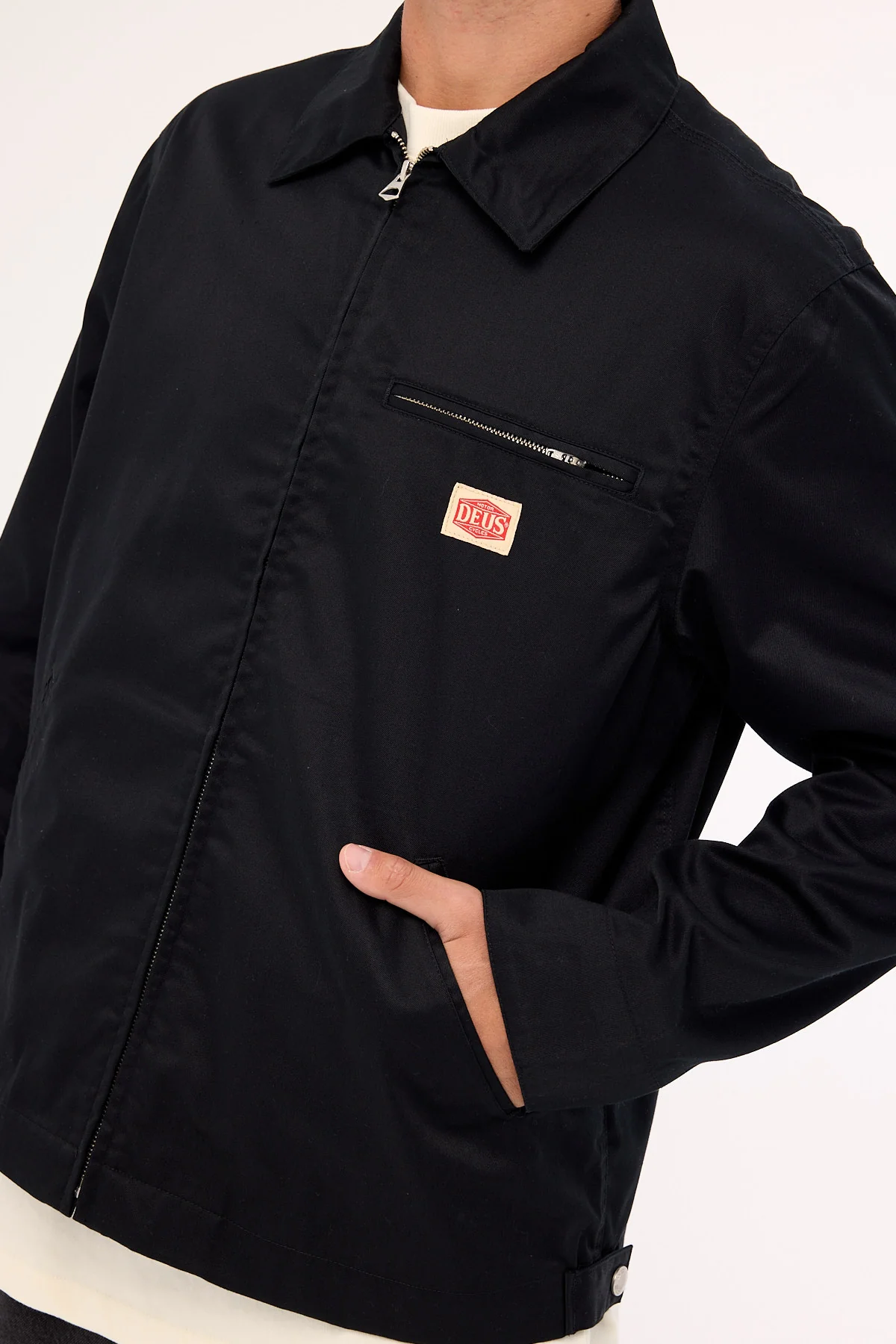 Deus Ex Machina Service Work Jacket Black - Image 7