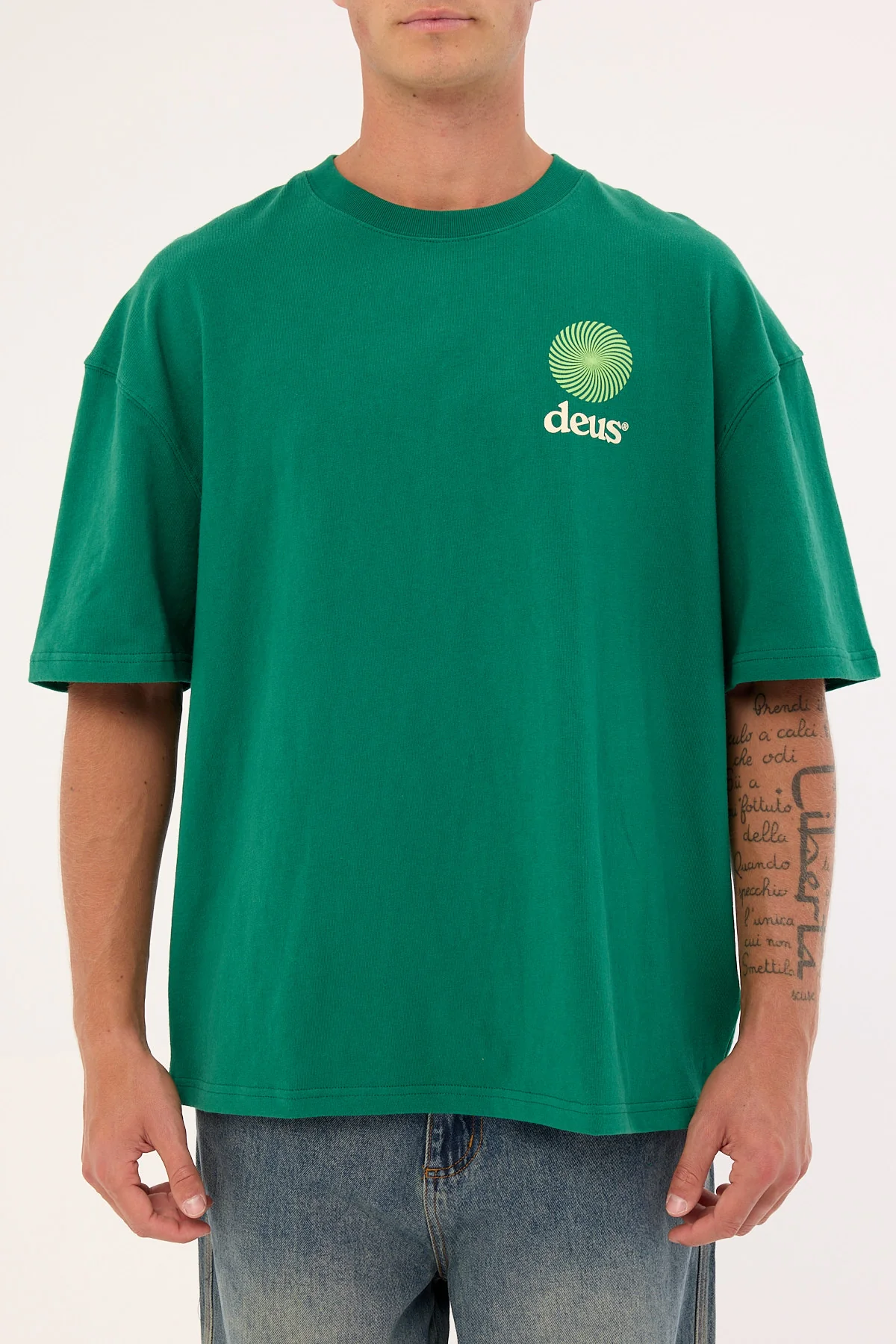 Deus Ex Machina Strata Tee Verdant Green - Image 8