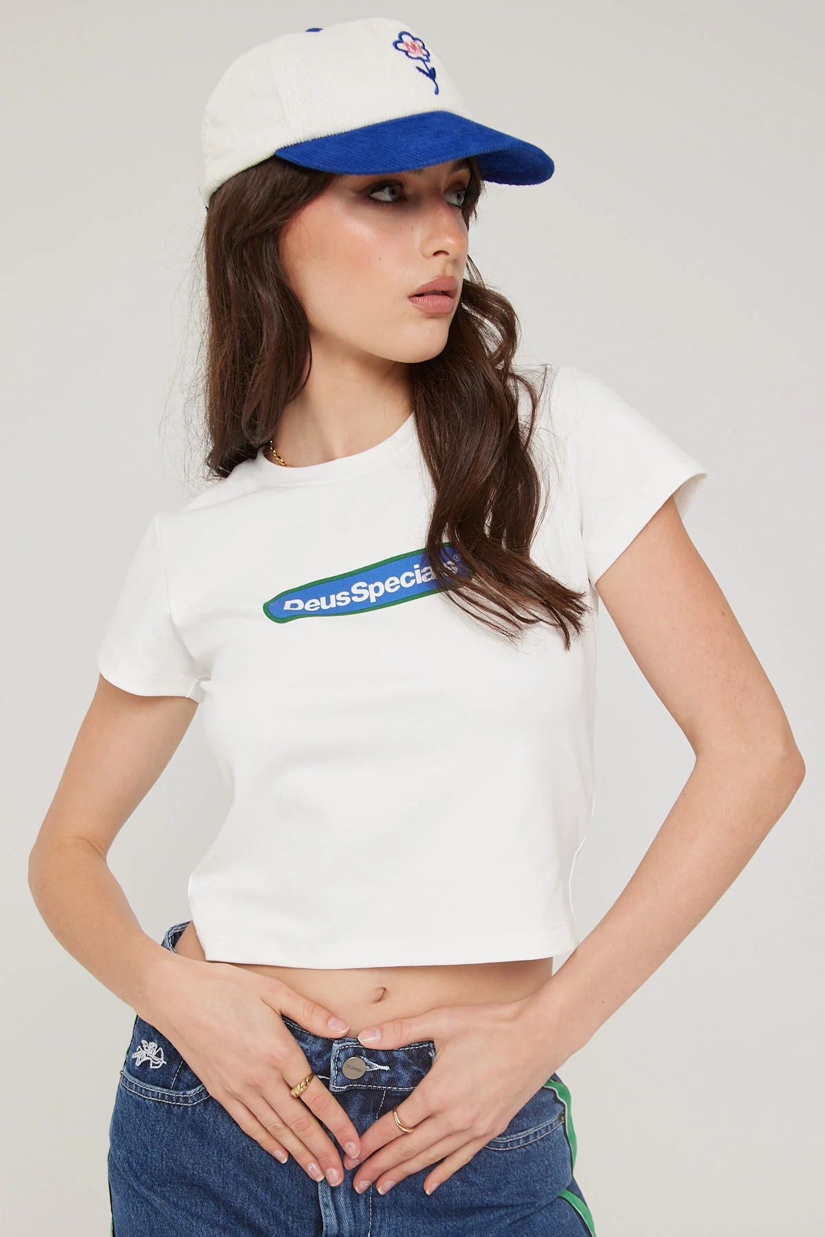 Deus Ex Machina Tune Up Baby Tee Vintage White - Image 3
