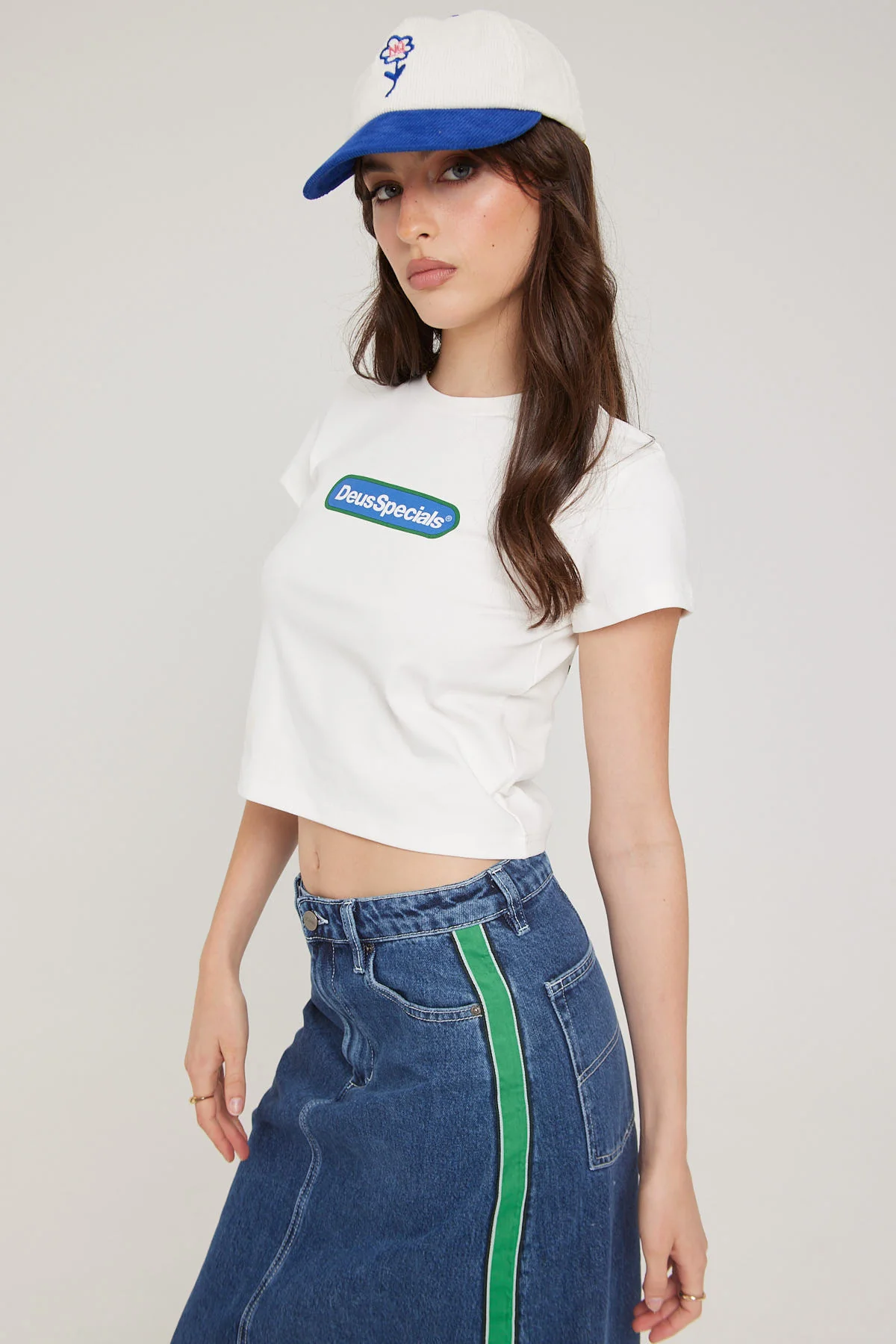 Deus Ex Machina Tune Up Baby Tee Vintage White - Image 4