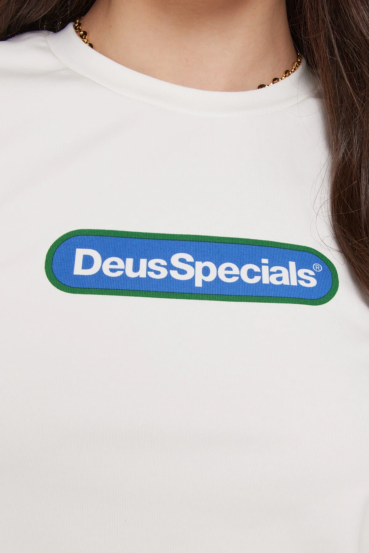 Deus Ex Machina Tune Up Baby Tee Vintage White - Image 7
