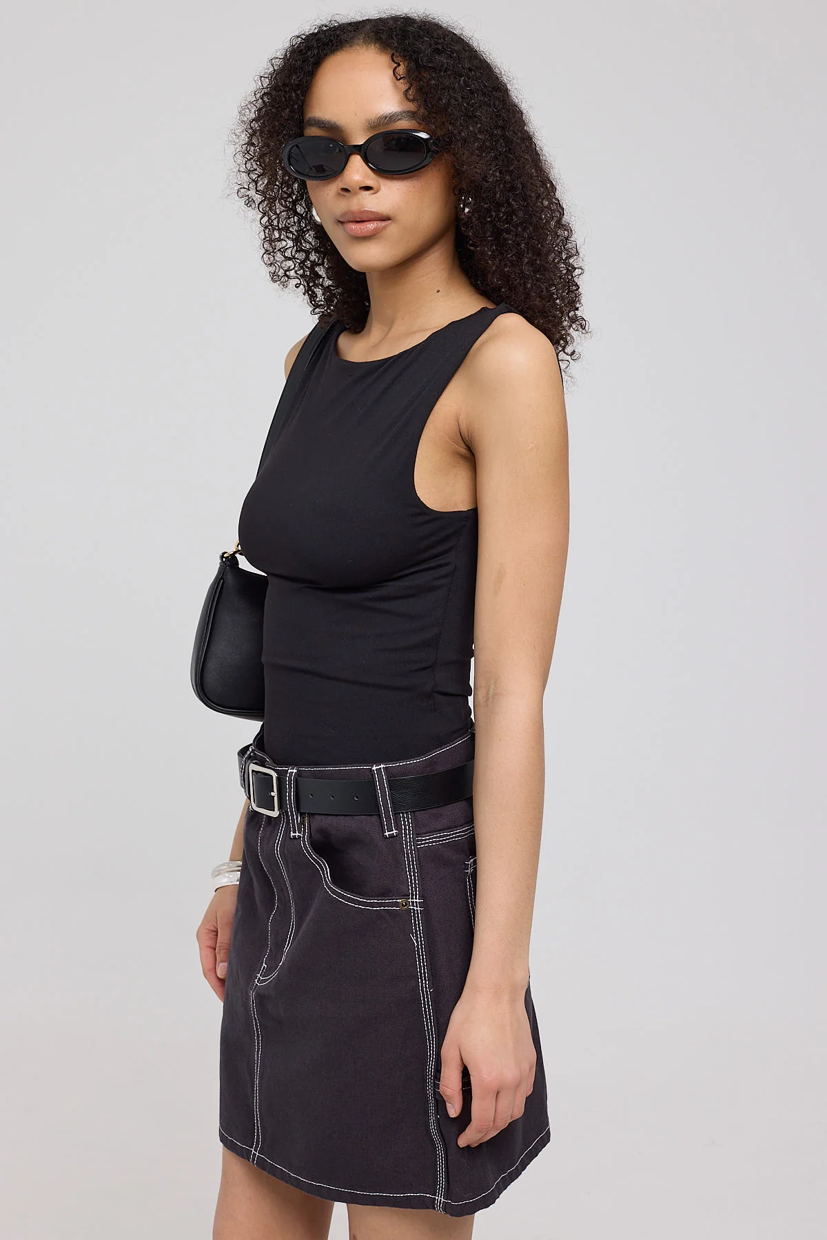 Dickies 1996 Canvas Skirt Stone Washed Black - Image 3