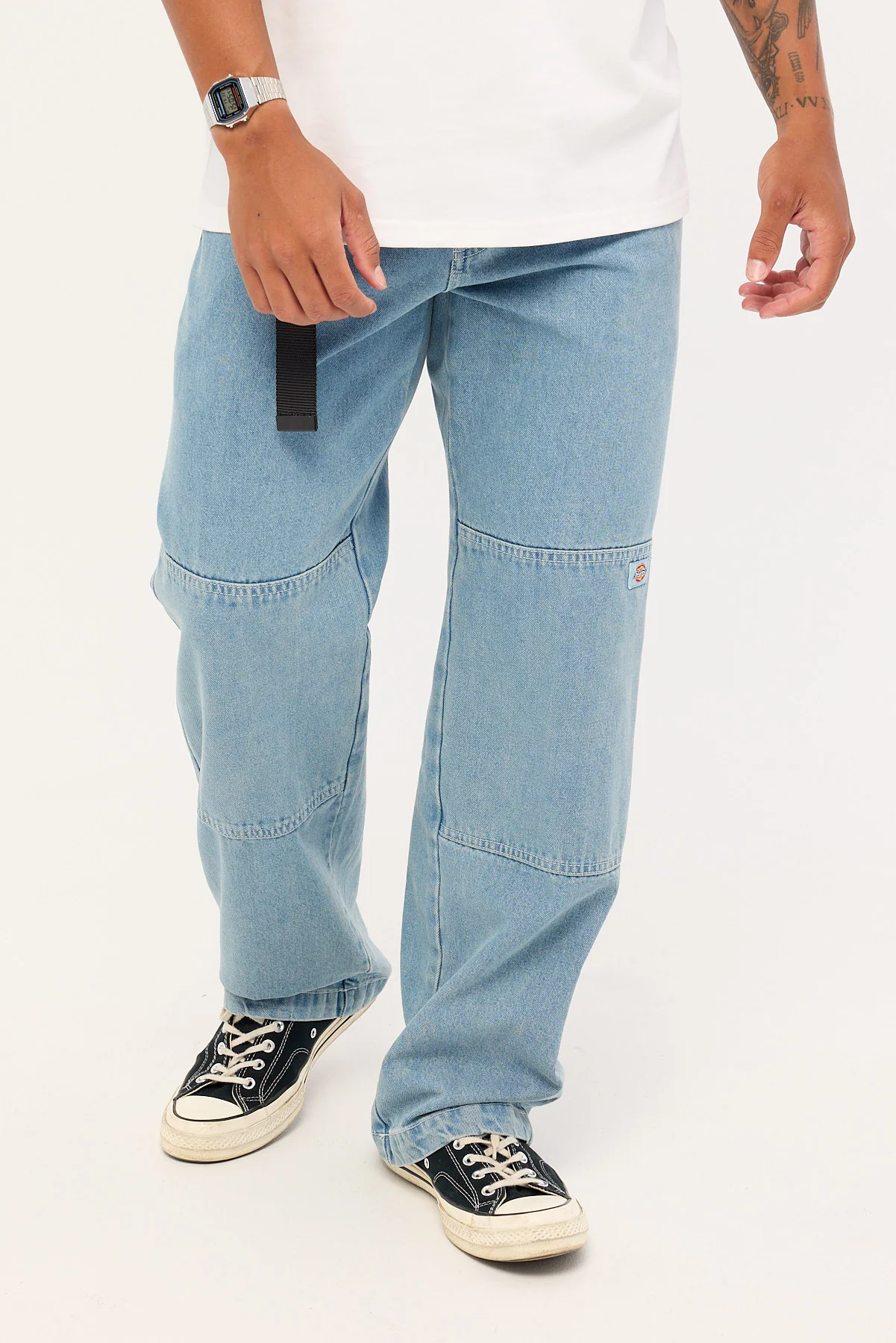 Dickies Double Knee Denim Pant Light Denim - Image 2