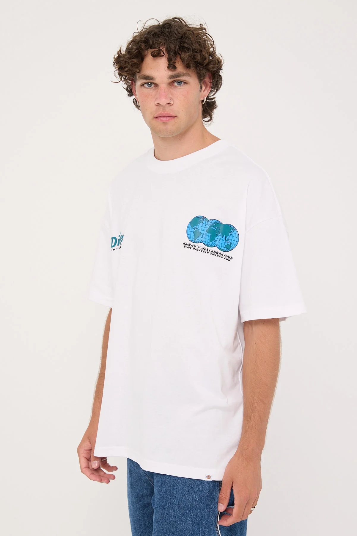 Dickies International Front 330 Tee White - Image 3