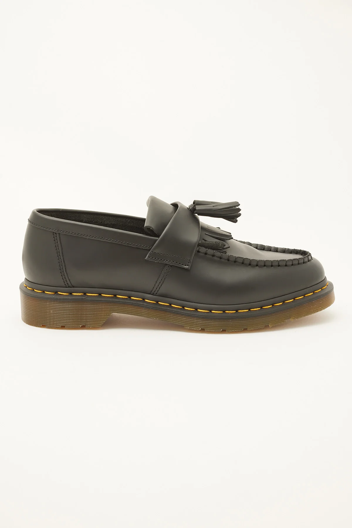 Dr Martens Adrian Tassel Loafer Black/Yellow Stitch