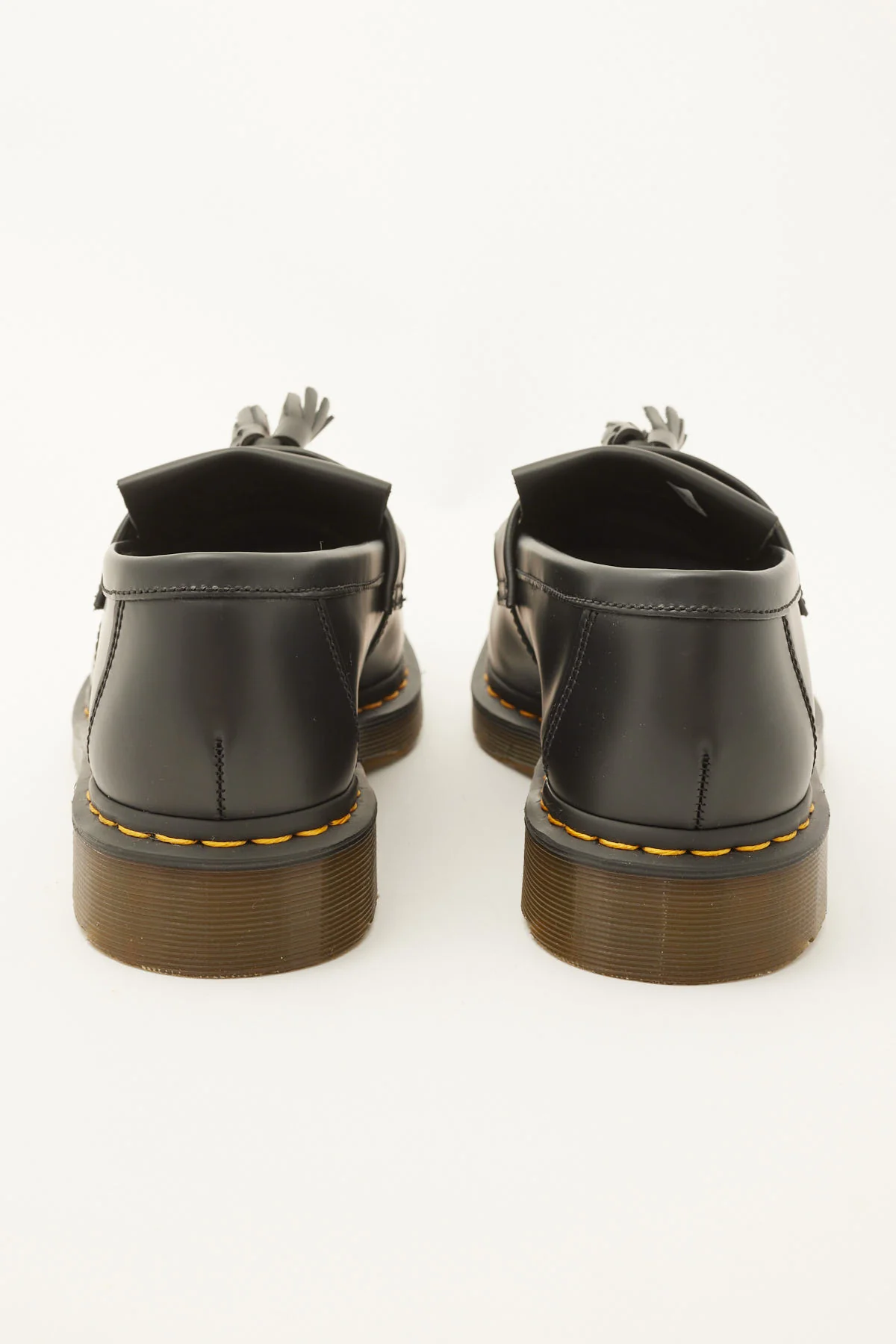Dr Martens Adrian Tassel Loafer Black/Yellow Stitch - Image 6