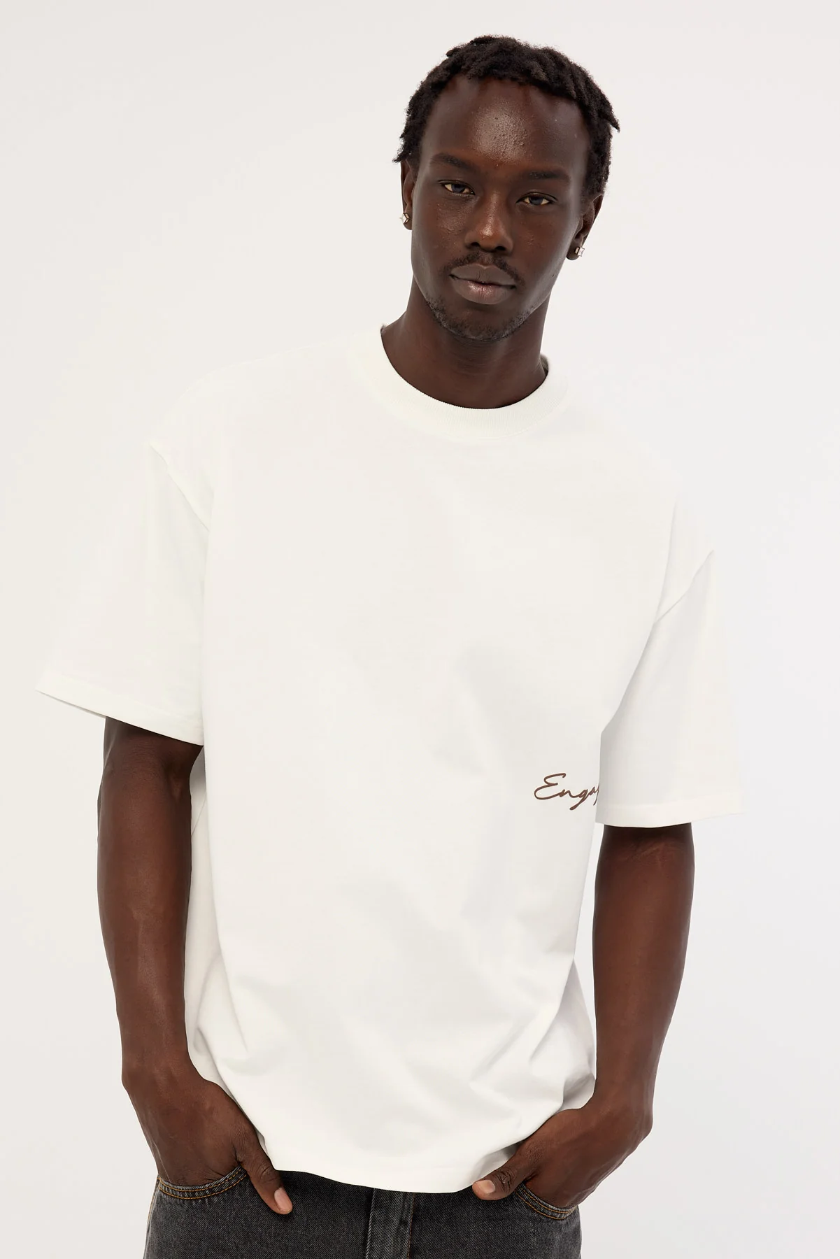 Engage Champion Mentality Puff Oversize Tee Off White - Image 3