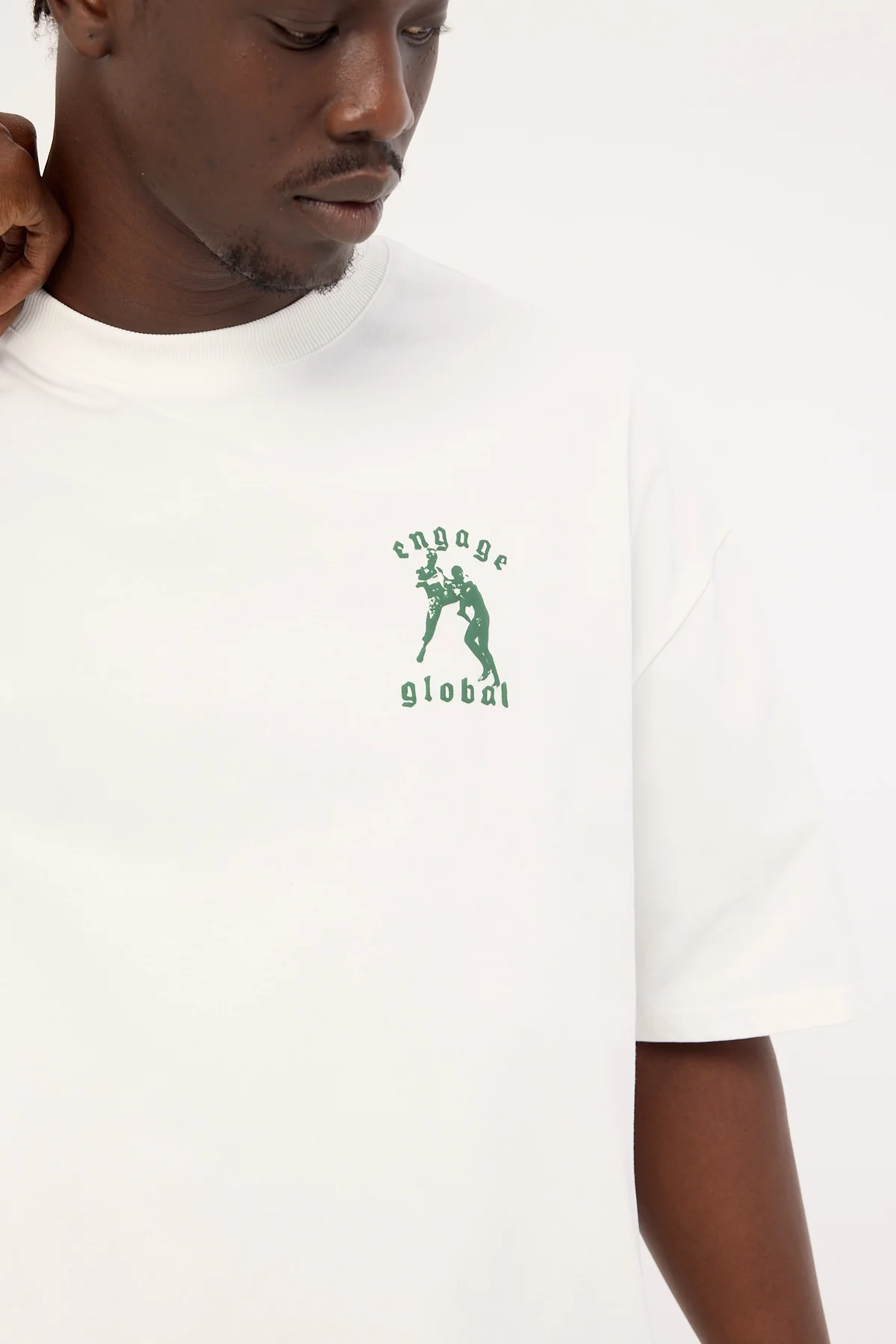 Engage Combat Oversized Tee Off White - Image 5