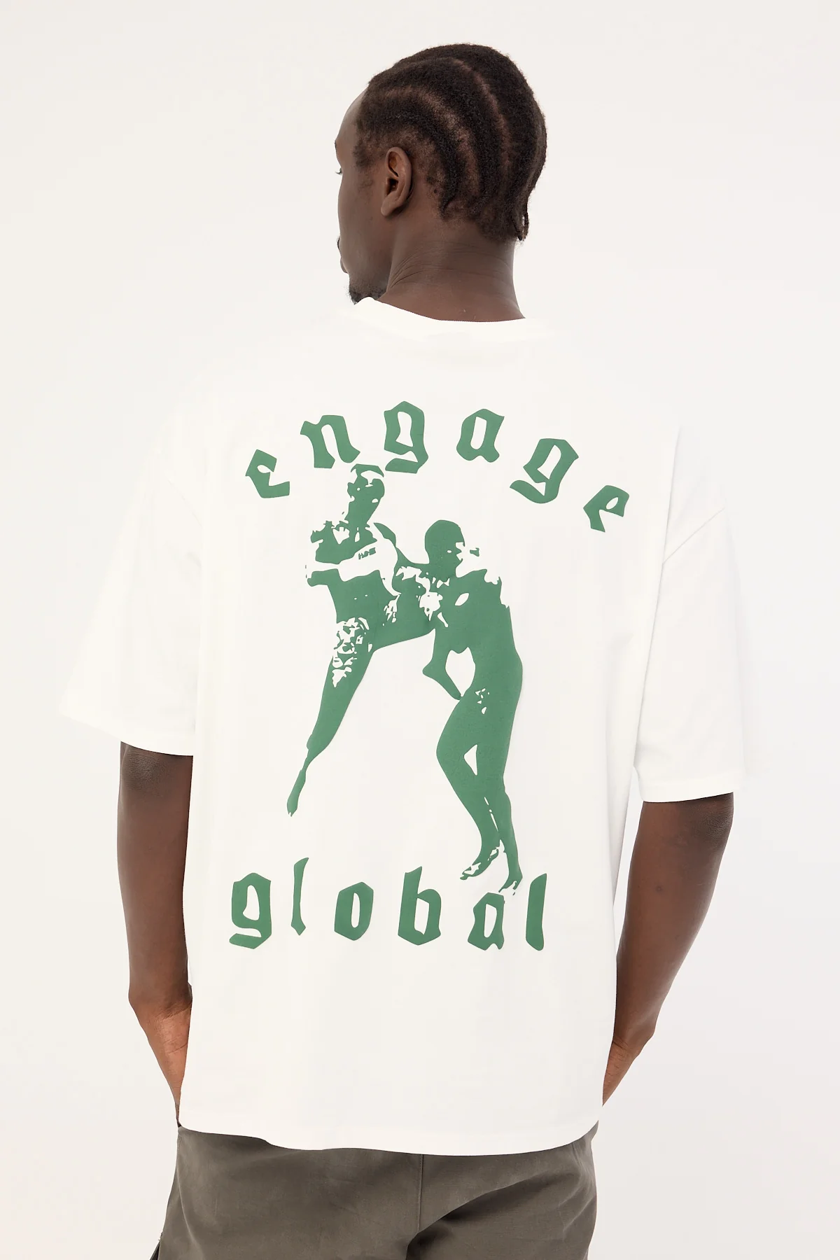 Engage Combat Oversized Tee Off White - Image 8