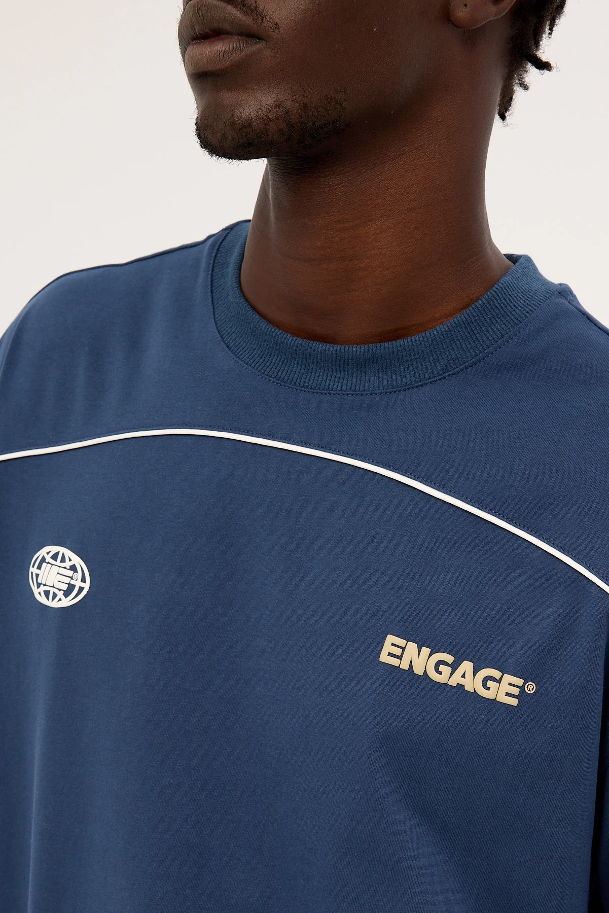 Engage Engage Global Piping Tee Navy - Image 6