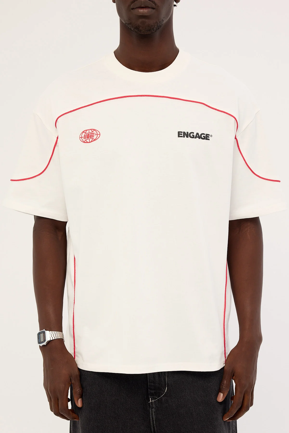Engage Engage Global Piping Tee White - Image 10