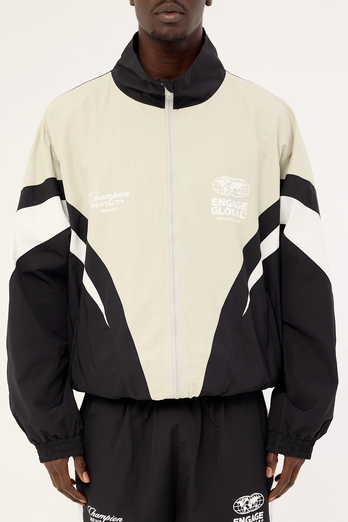 Engage Global Track Suit Jacket Black/Grey - Image 14