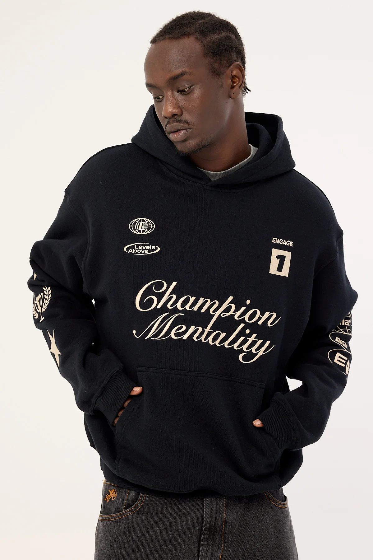 Engage Gloves Up Hoodie Black - Image 7